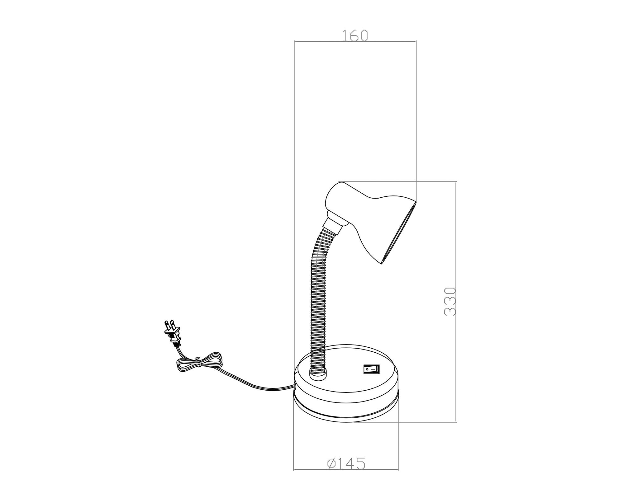 Lámpara de escritorio 1L E27 flexible menta-2