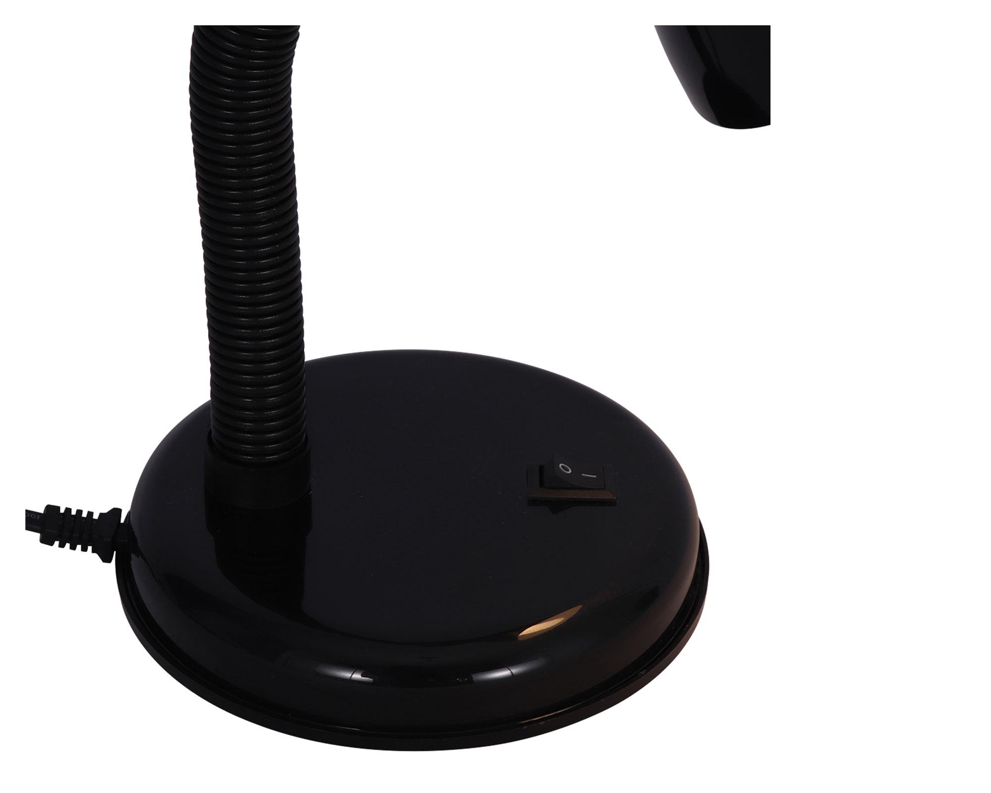 Lámpara de escritorio 1L E27 flexible negro Abitare-2