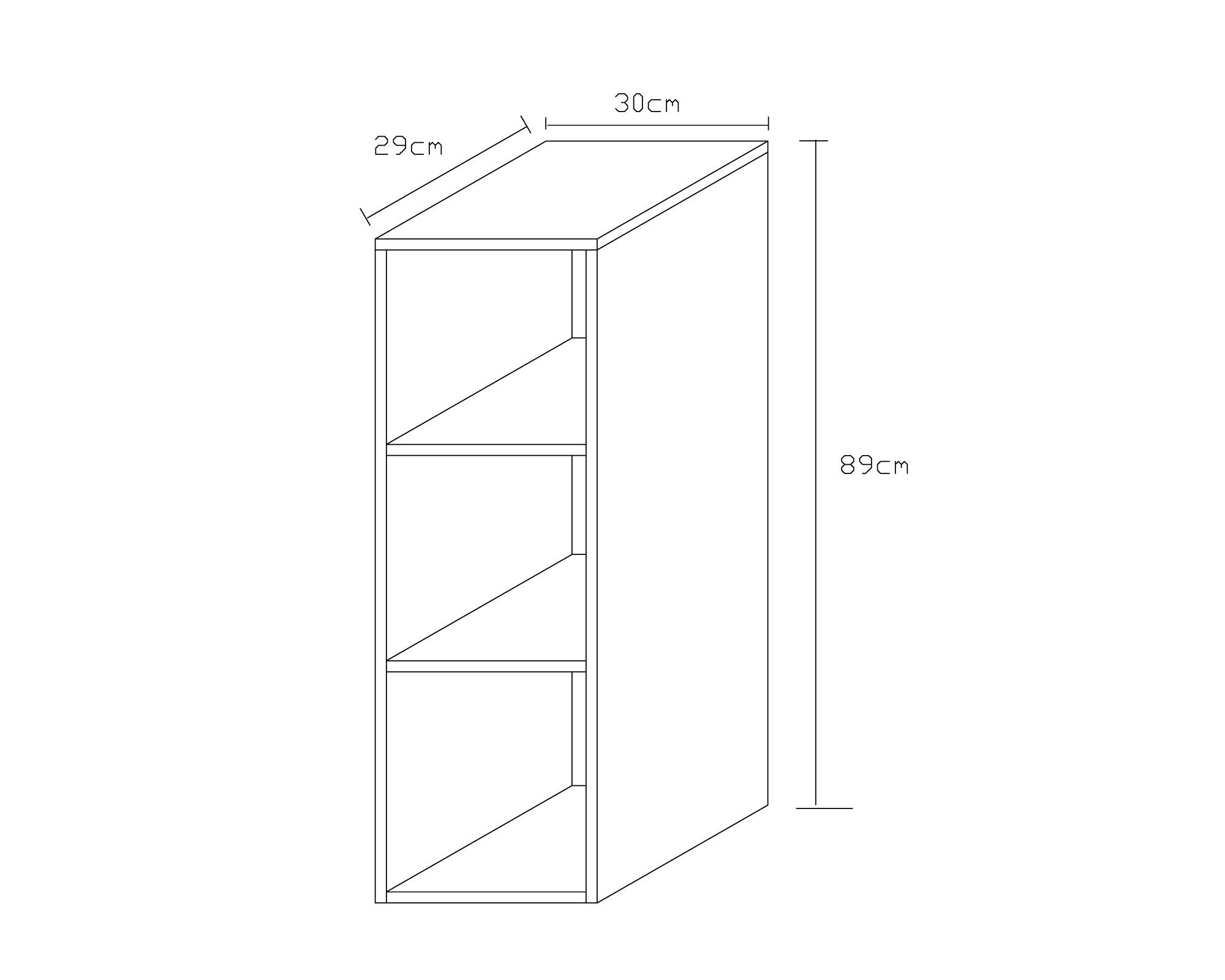Librero 3 repisas Game natural M+Design-4