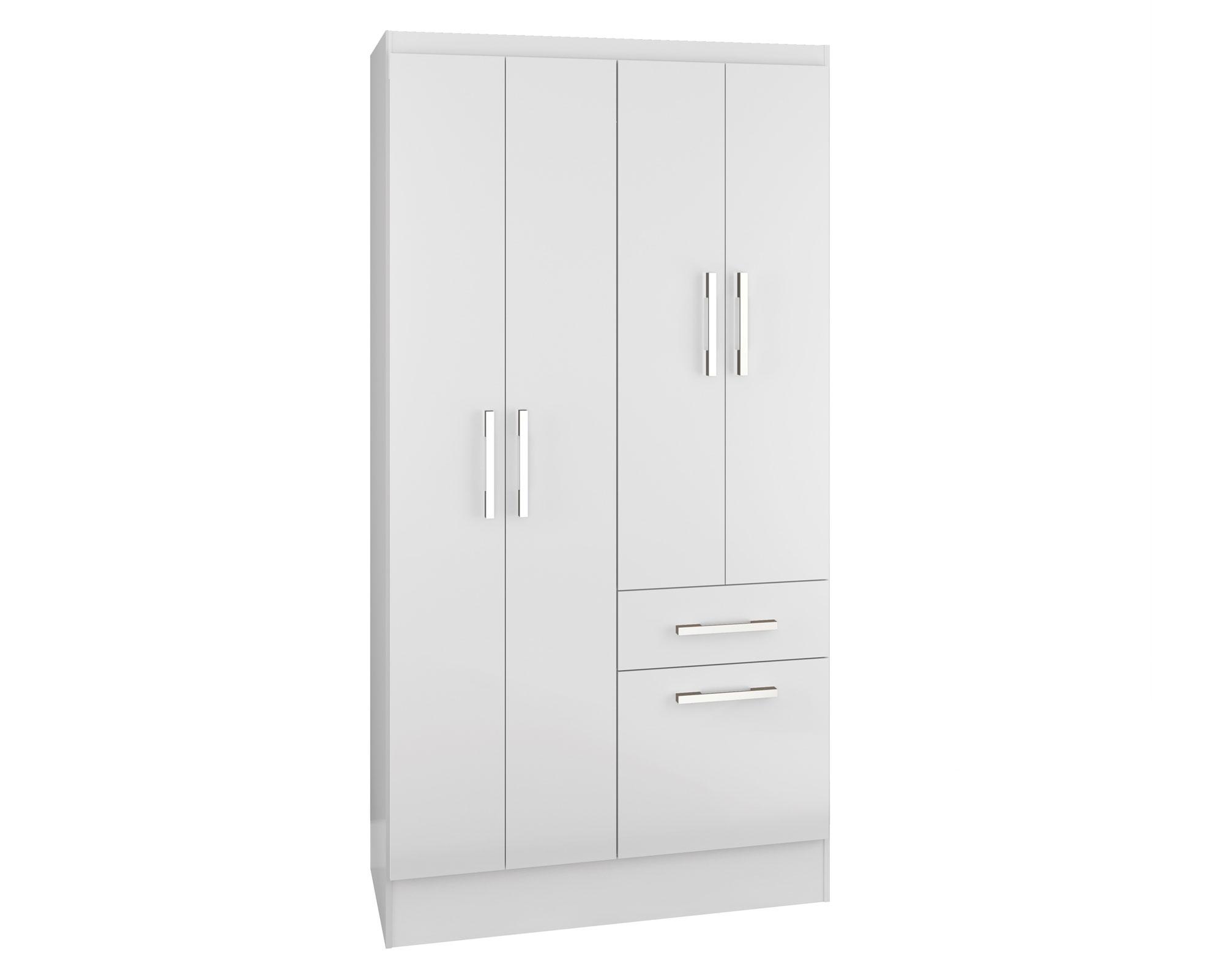 Clóset 4 puertas 1 cajón zapatera blanco M+Design-1