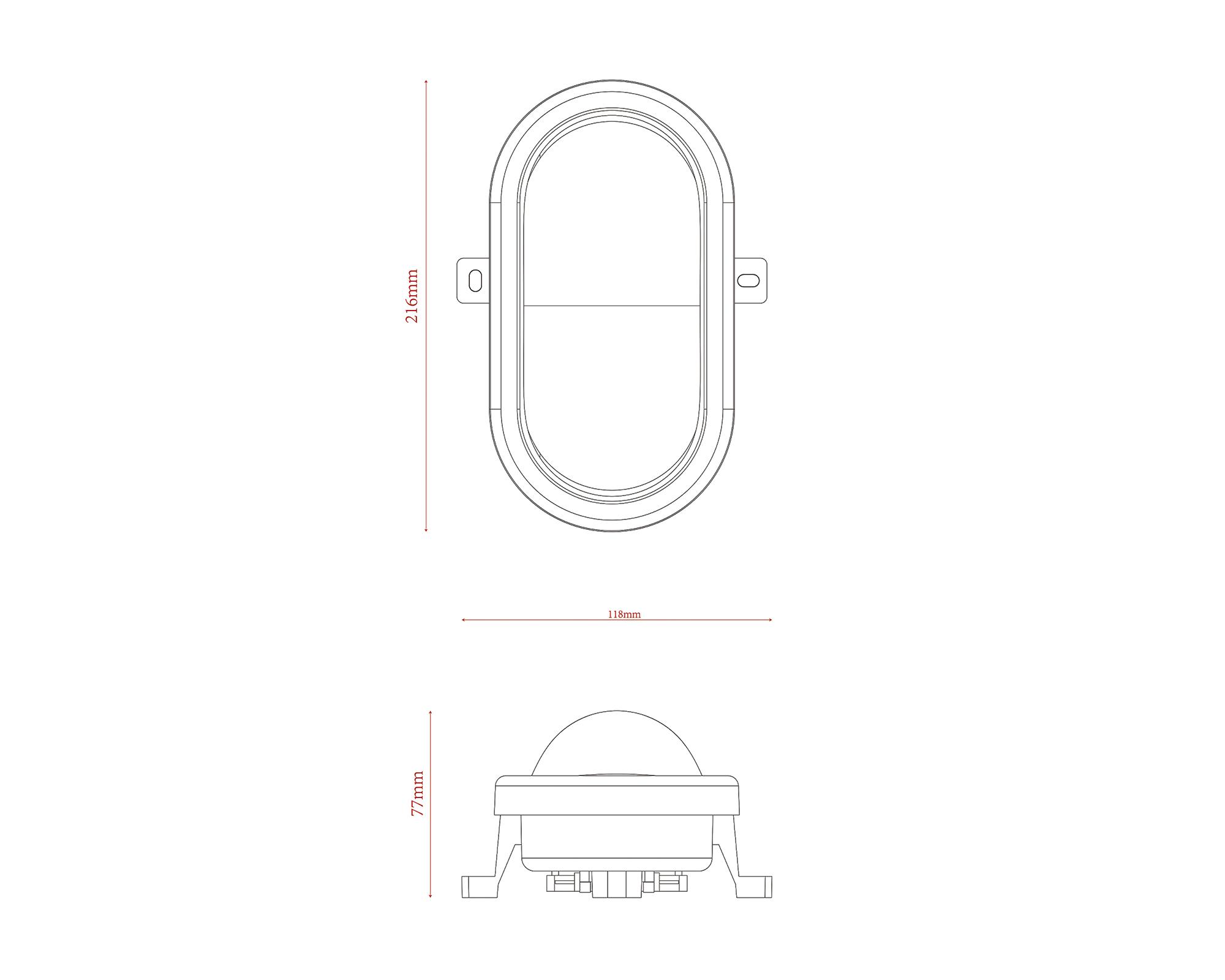 Tortuga LED 12W luz fría 2 unidades blanco Abitare.-5