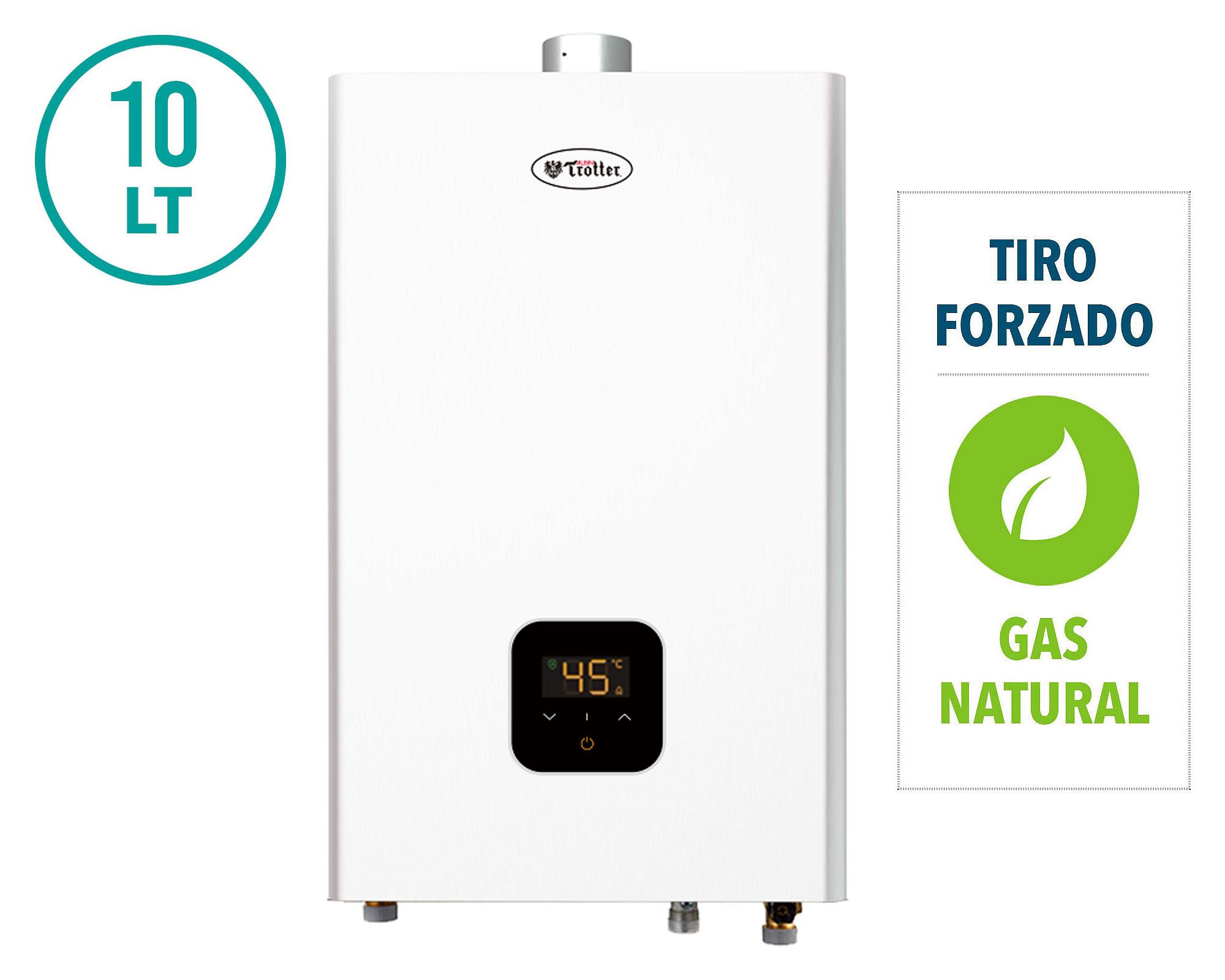 Calefont tiro forzado 10 litros gas natural Albin Trotter.-1
