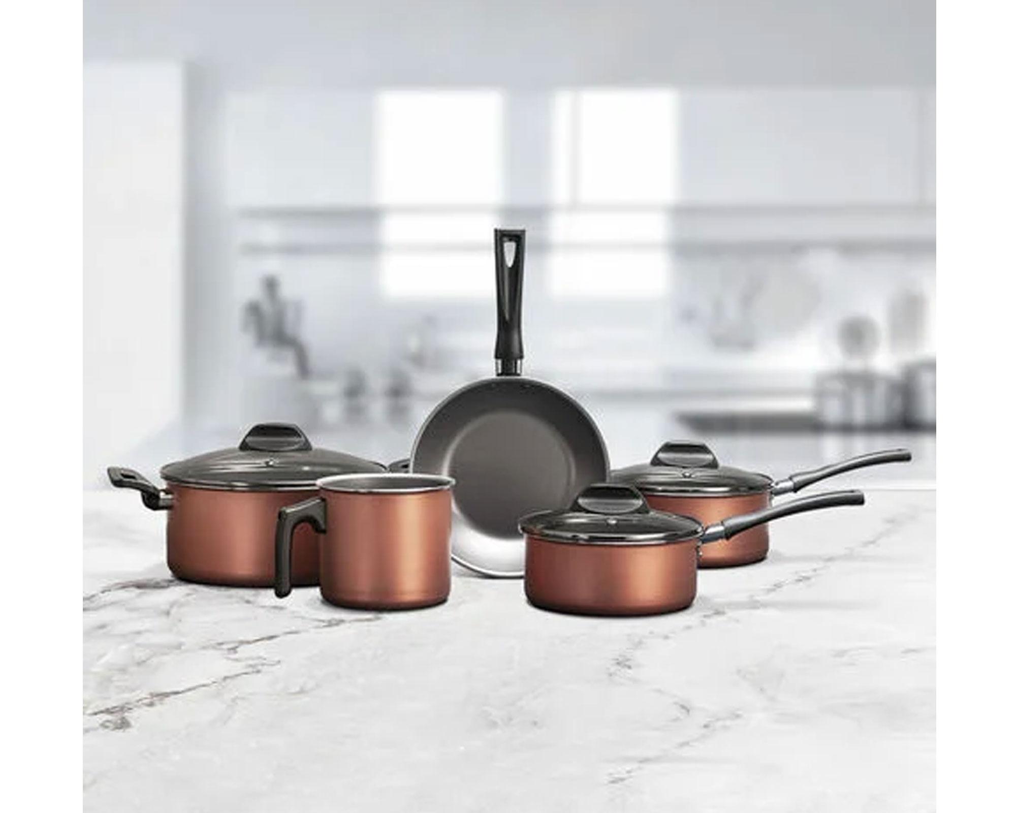 Batería 8 piezas Clove cobre Brinox.-1