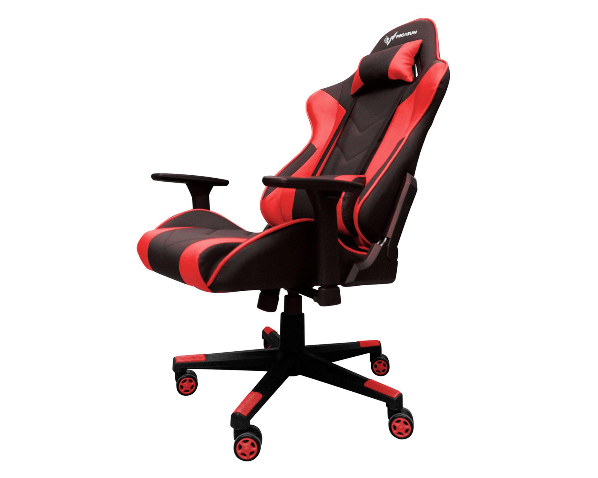 Silla Gamer Spartan negro/rojo Pegasum-2