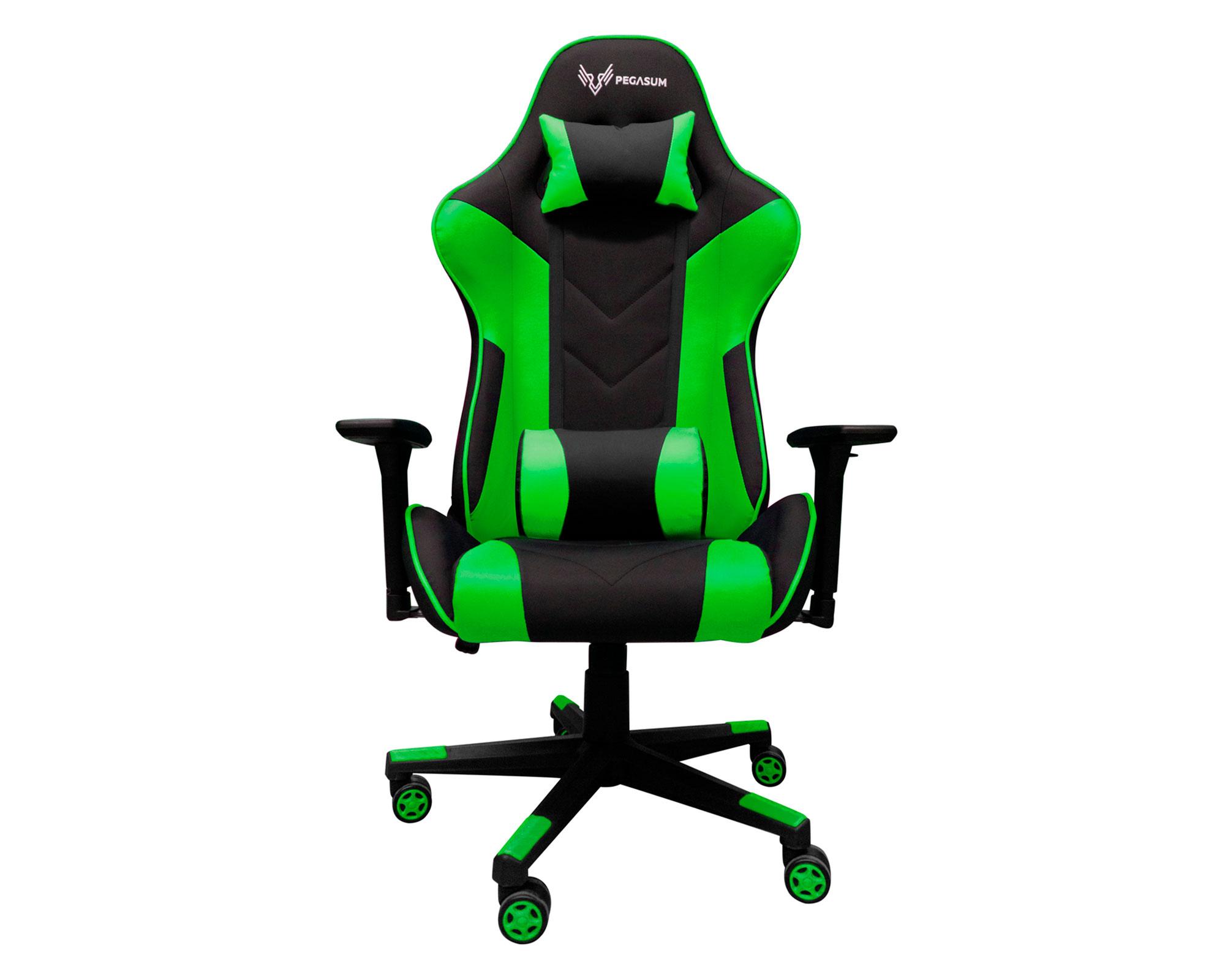 Silla Gamer Spartan negro/verde Pegasum-0