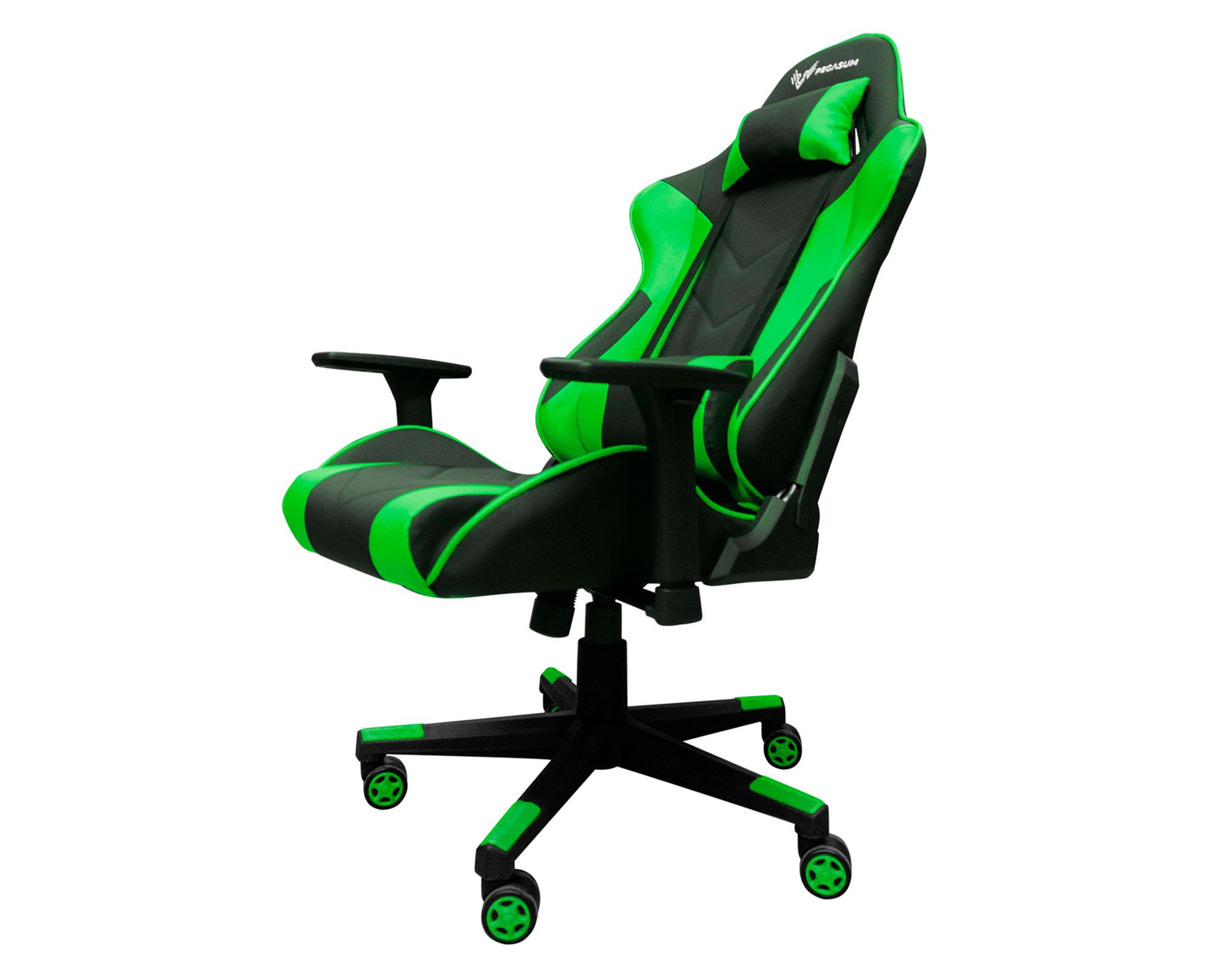 Silla Gamer Spartan negro/verde Pegasum-2