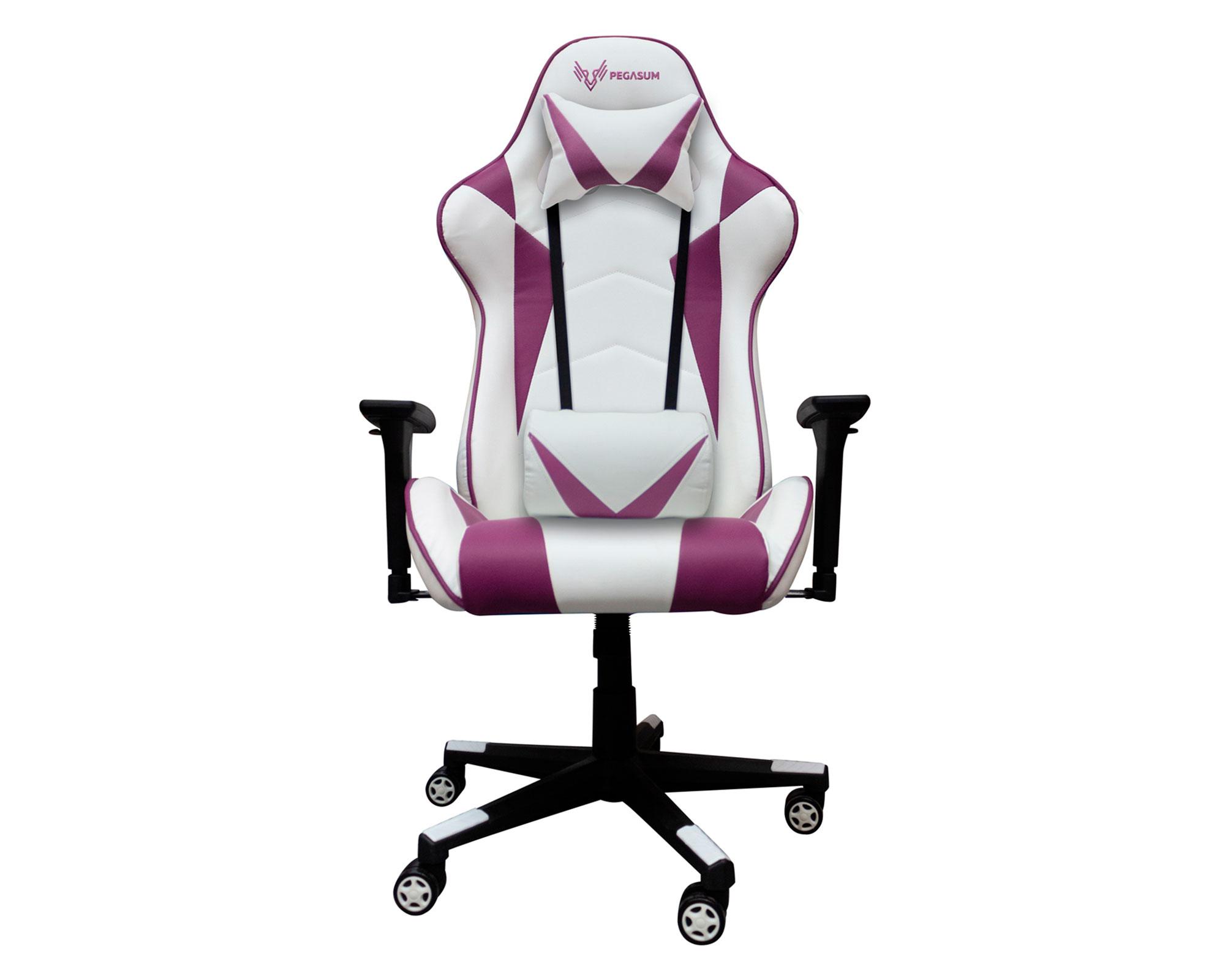 Silla Gamer Crusader blanco/morado Pegasum-0