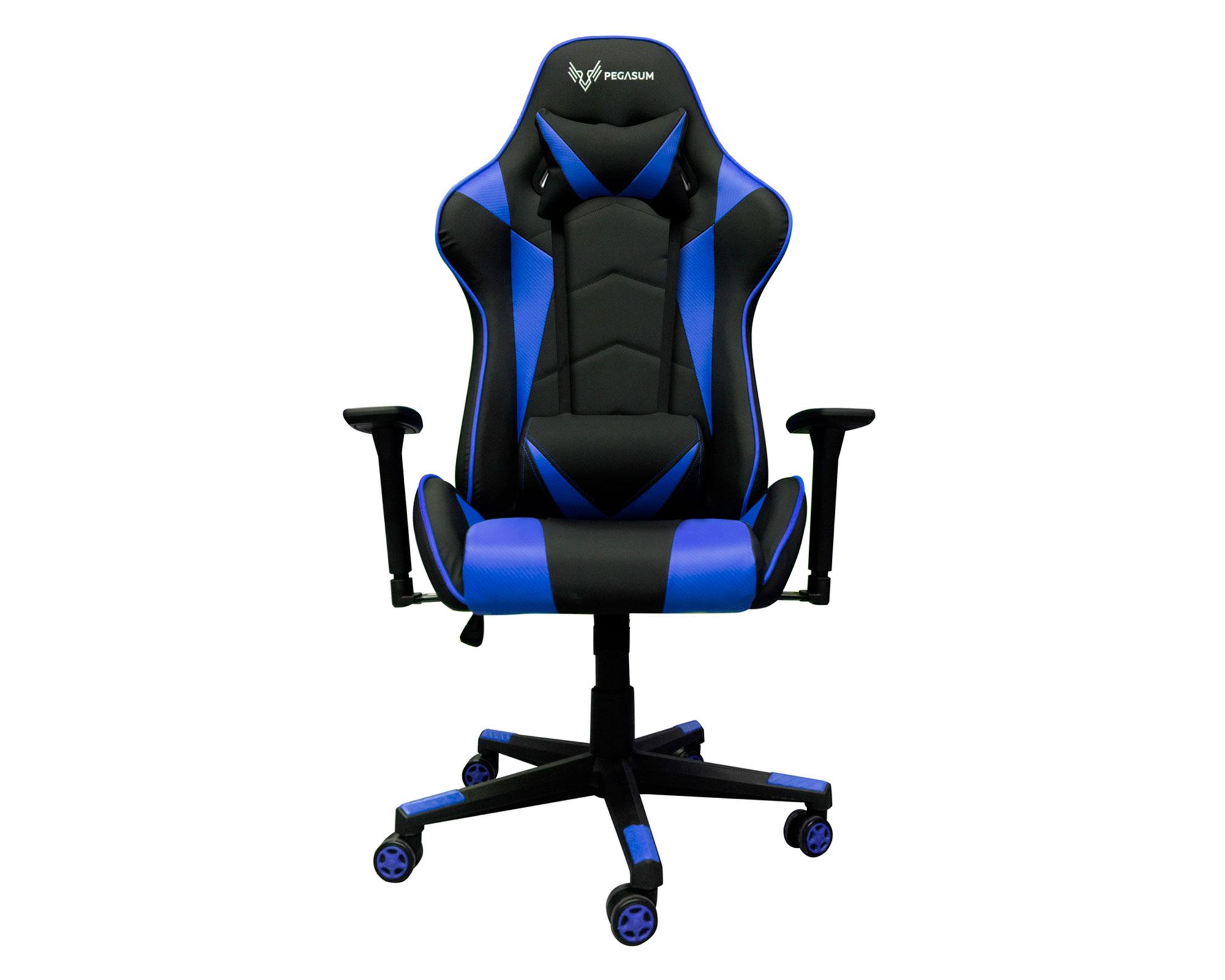 Silla Gamer Crusader negro/azul Pegasum-0