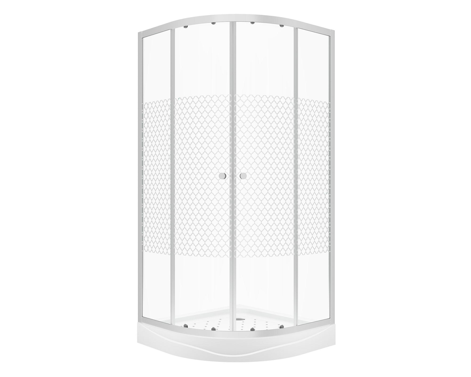 Shower Enclosure 200 cm blanco-0