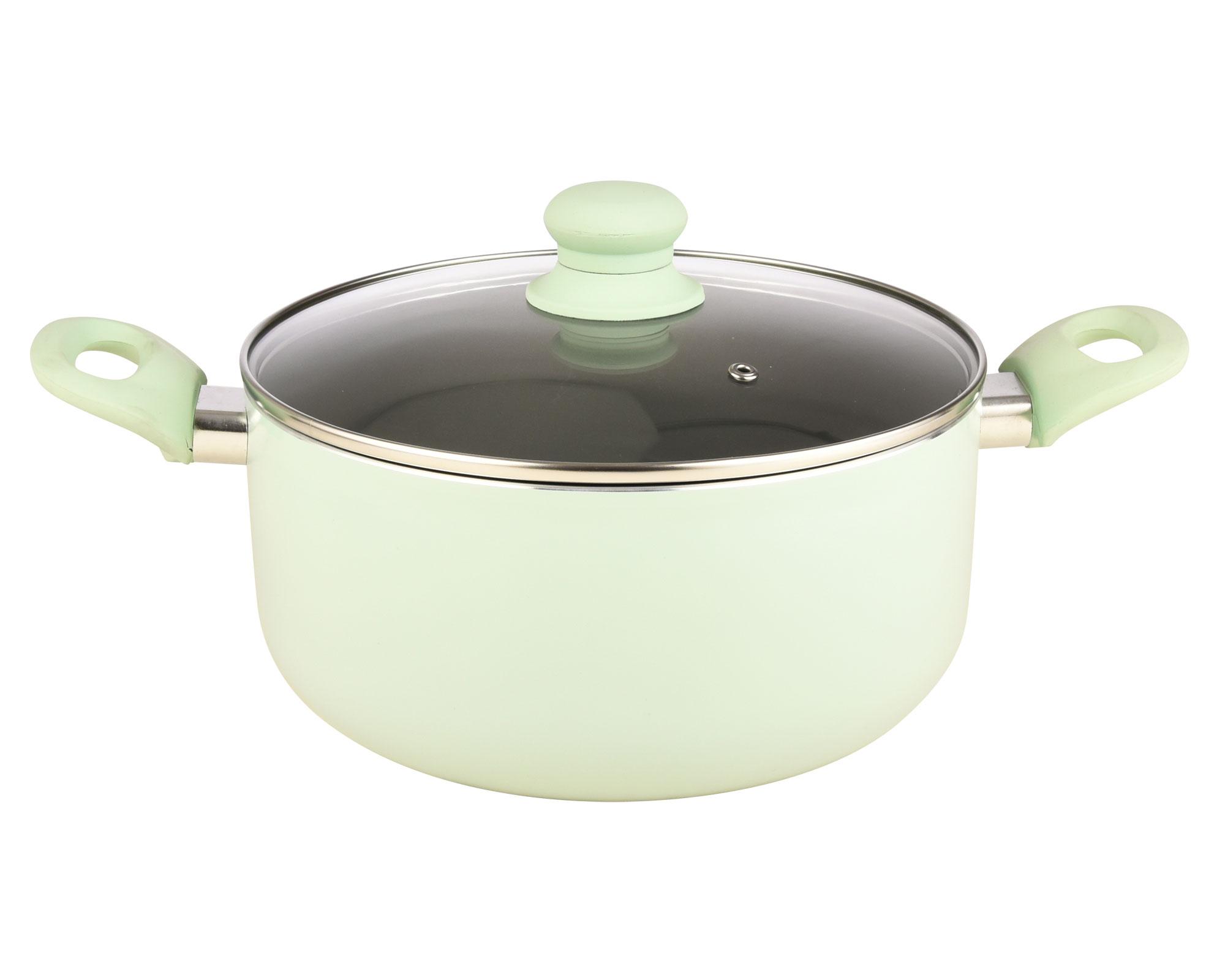 Olla cerámica 4.6 litros Antiadherente aqua Cotidiana-0