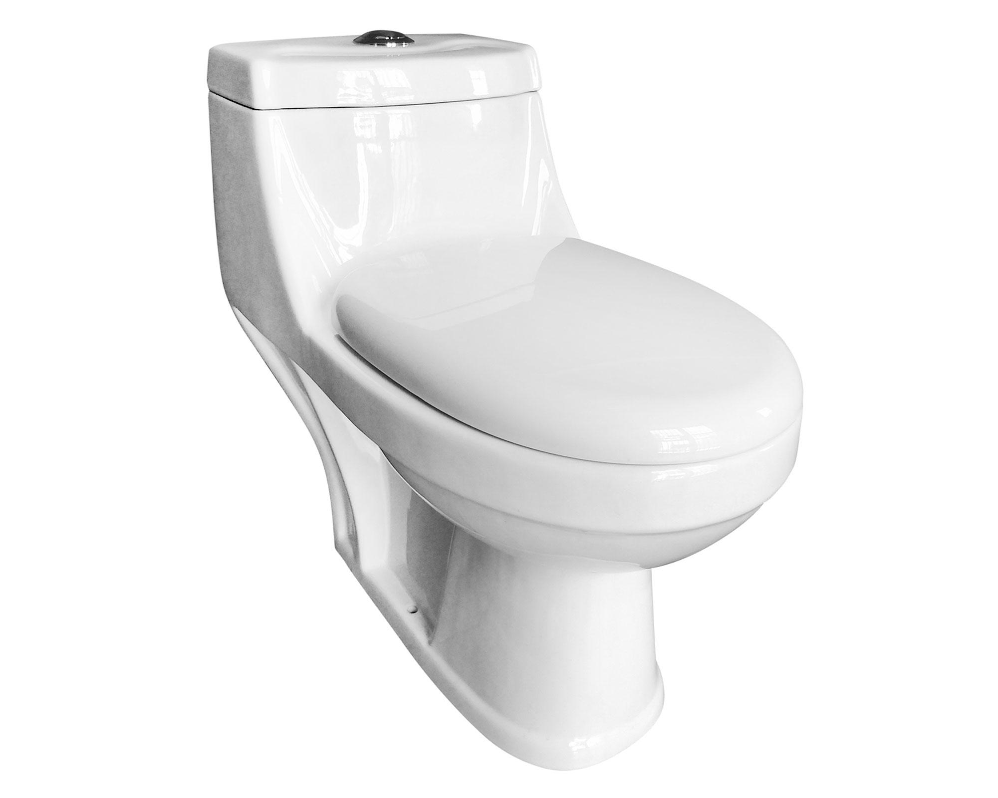 One piece piso 20.5 cm botón dual cierre suave Venti blanco-0