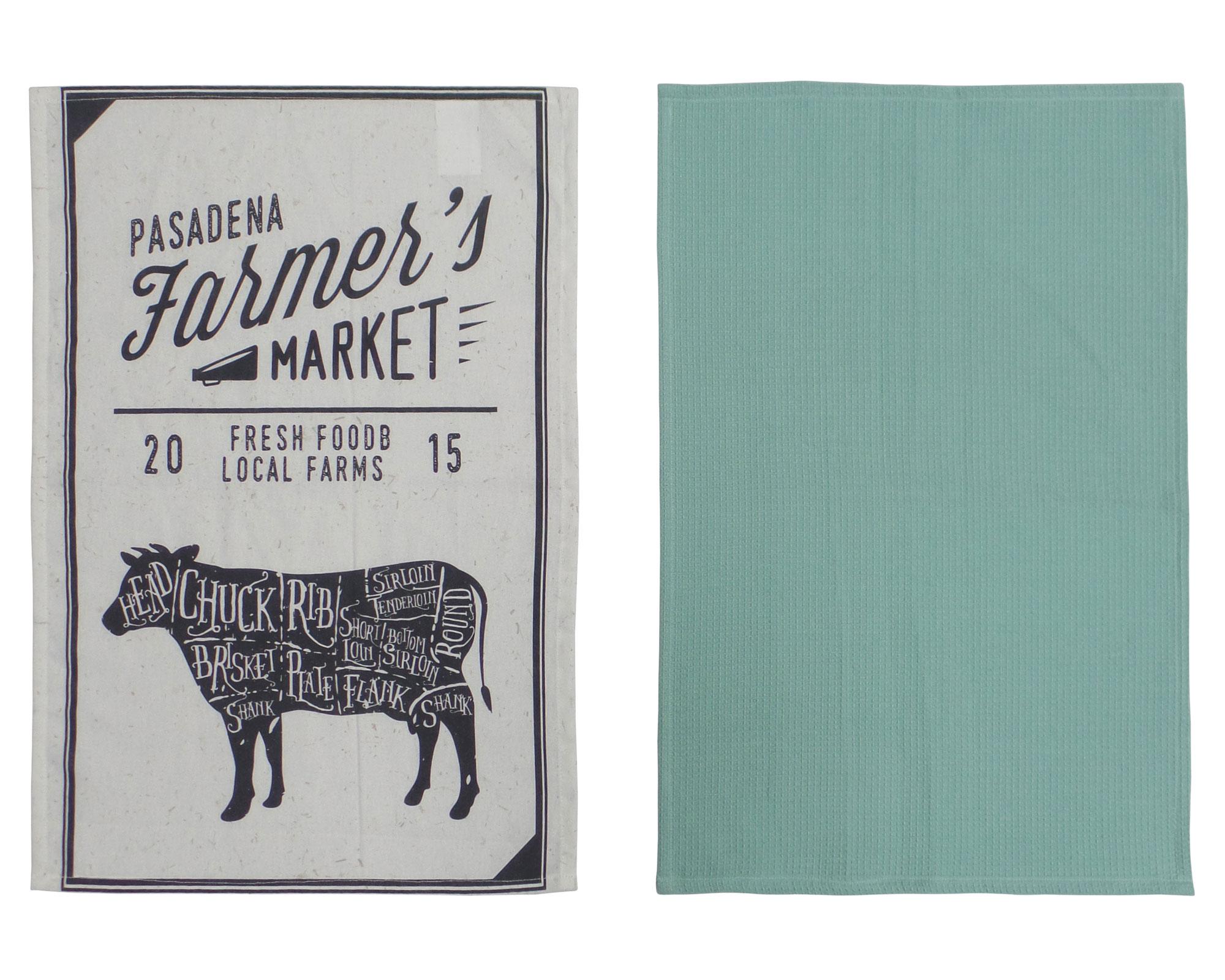 Paño cocina 40x60 cm D2 2 unidades Cotidiana-0