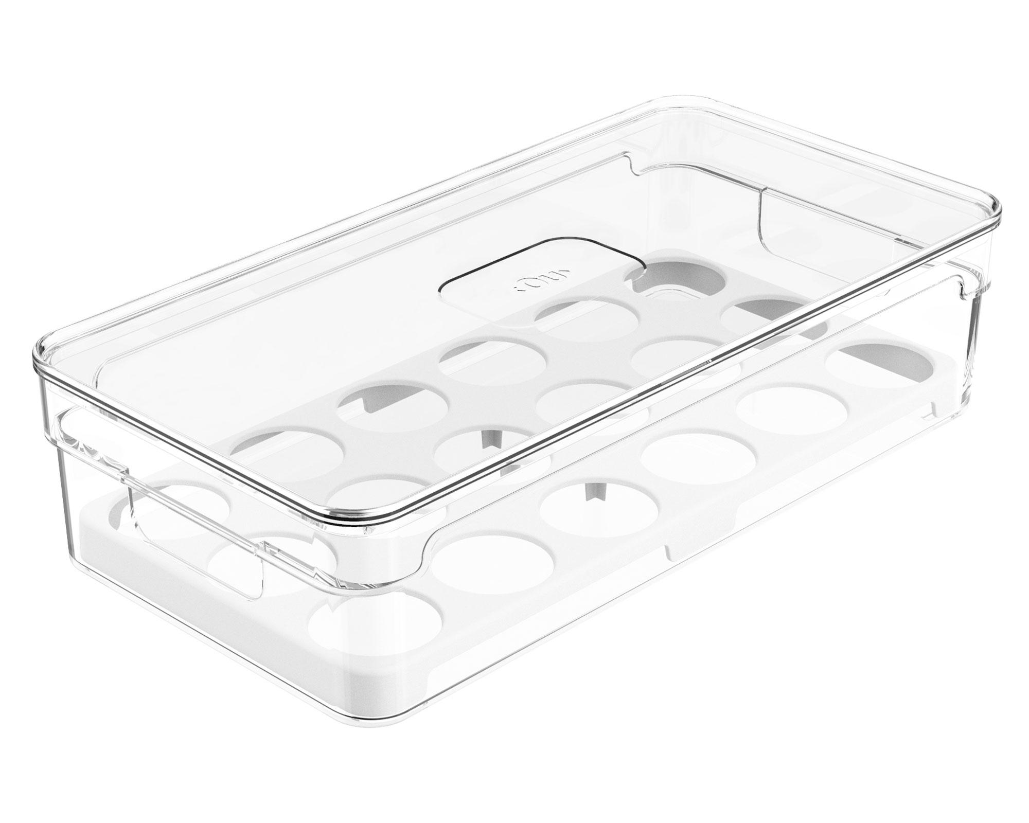 Organizador cocina 18 huevos Clear Fresh Cotidiana-0