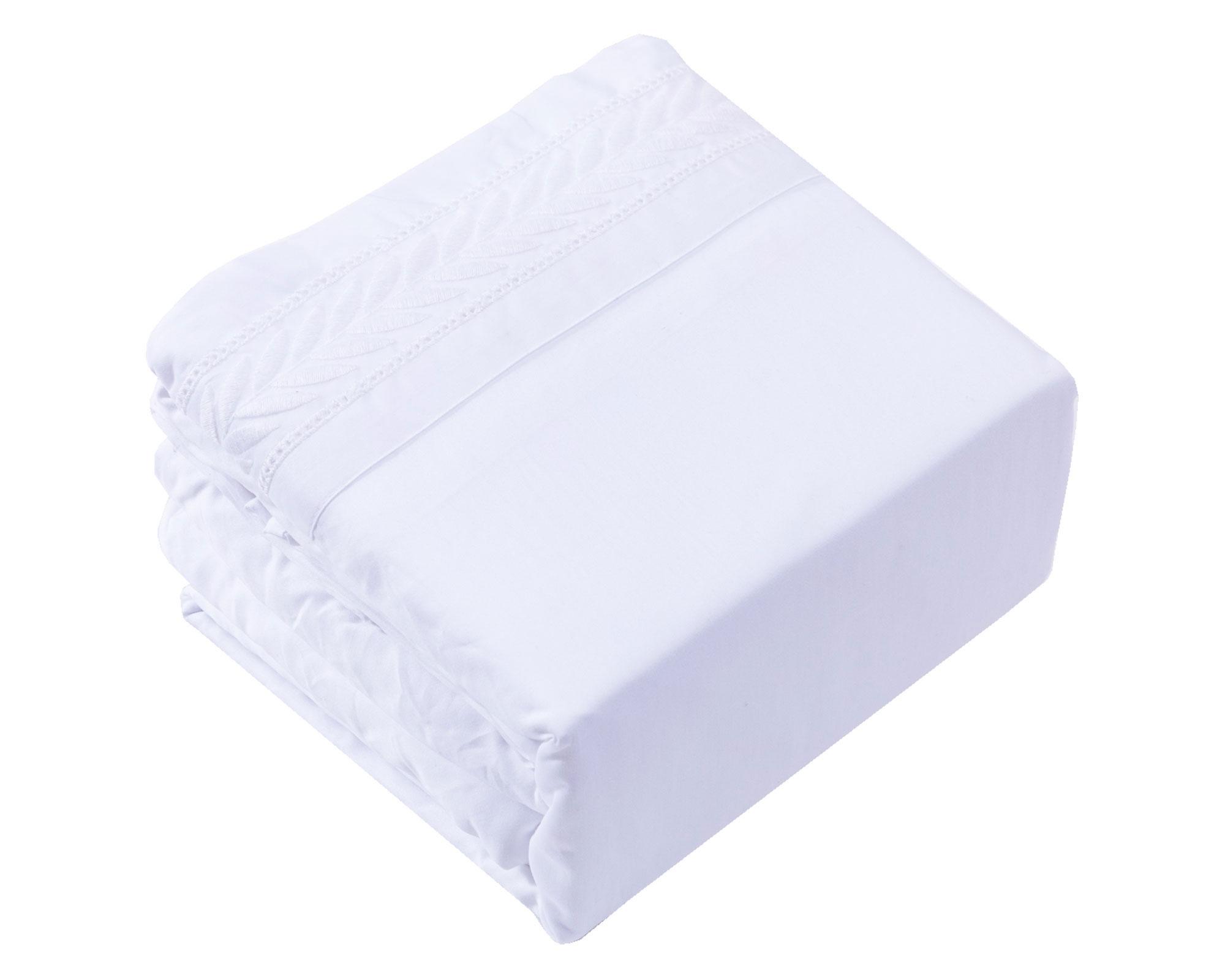 Juego de sábanas 1.5 plazas 220H Espiga blanco Cotidiana-2