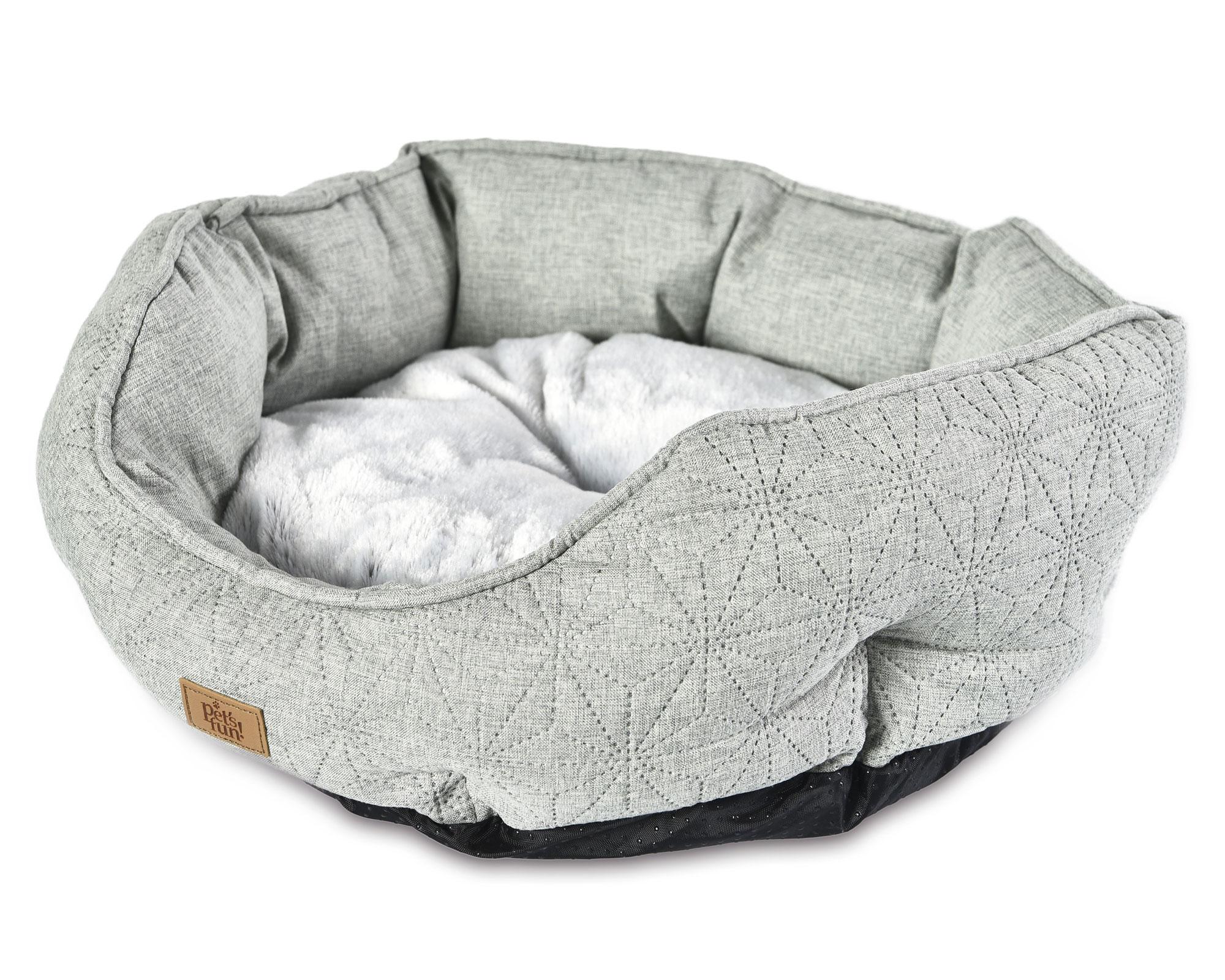 Cama mascota S redondo gris Pet's fun-2