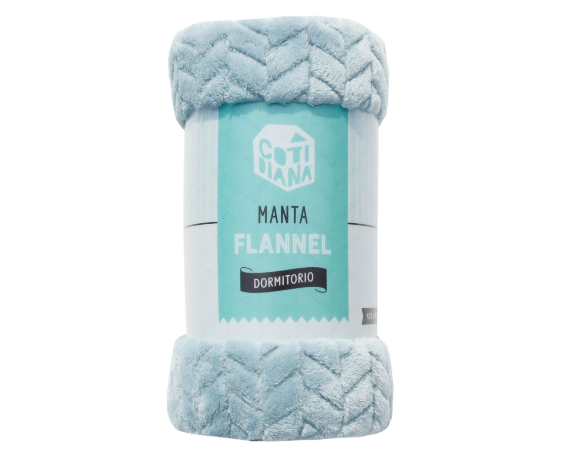 Manta 125x150 cm flannel salvia-0