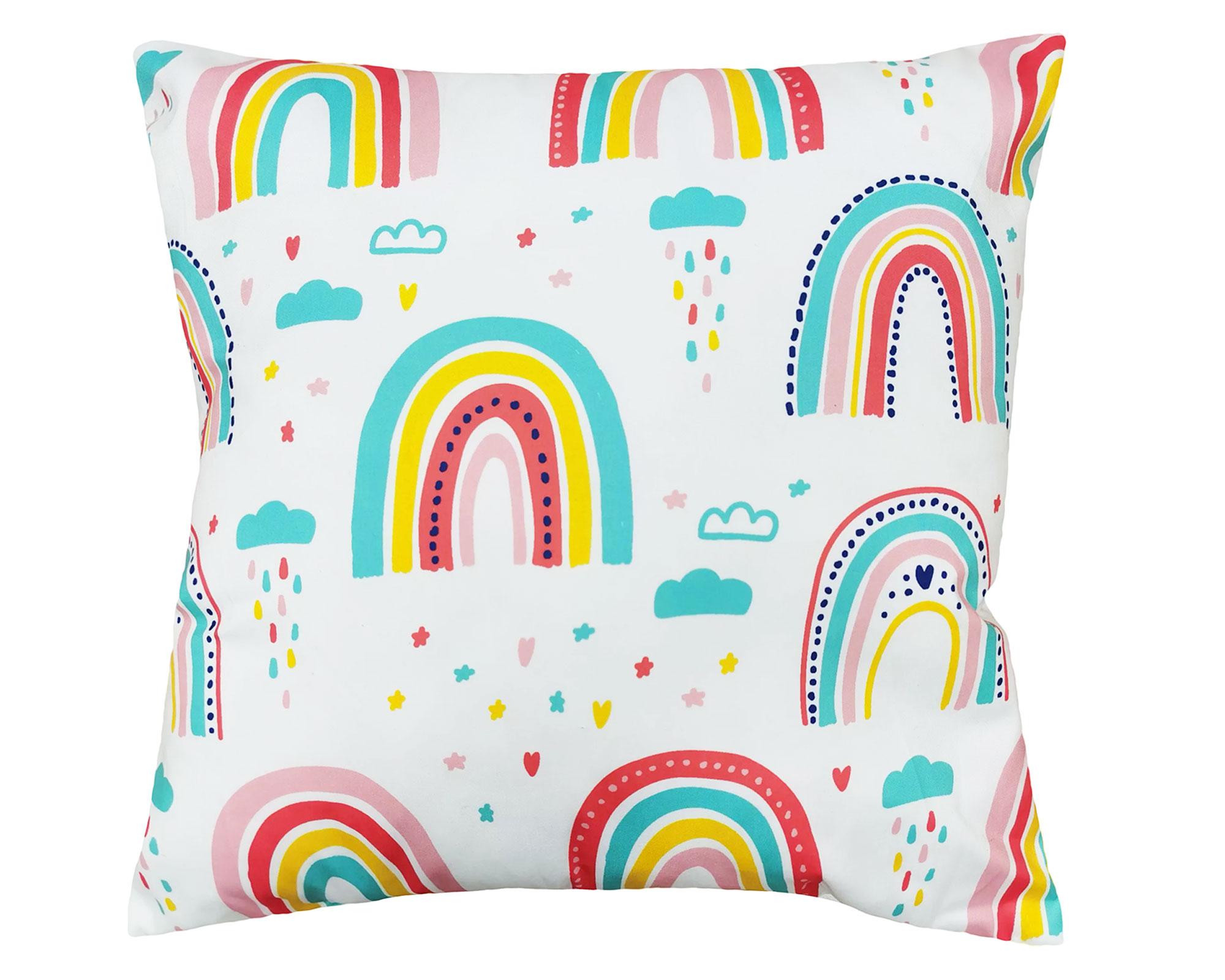 Cojín 40x40 cm Arcoíris Cotidiana-0