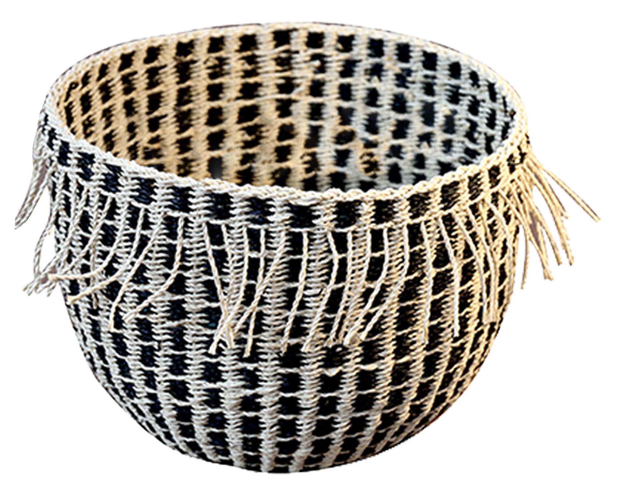 Canasto 25 cm flecos Nómade Cotidiana-1