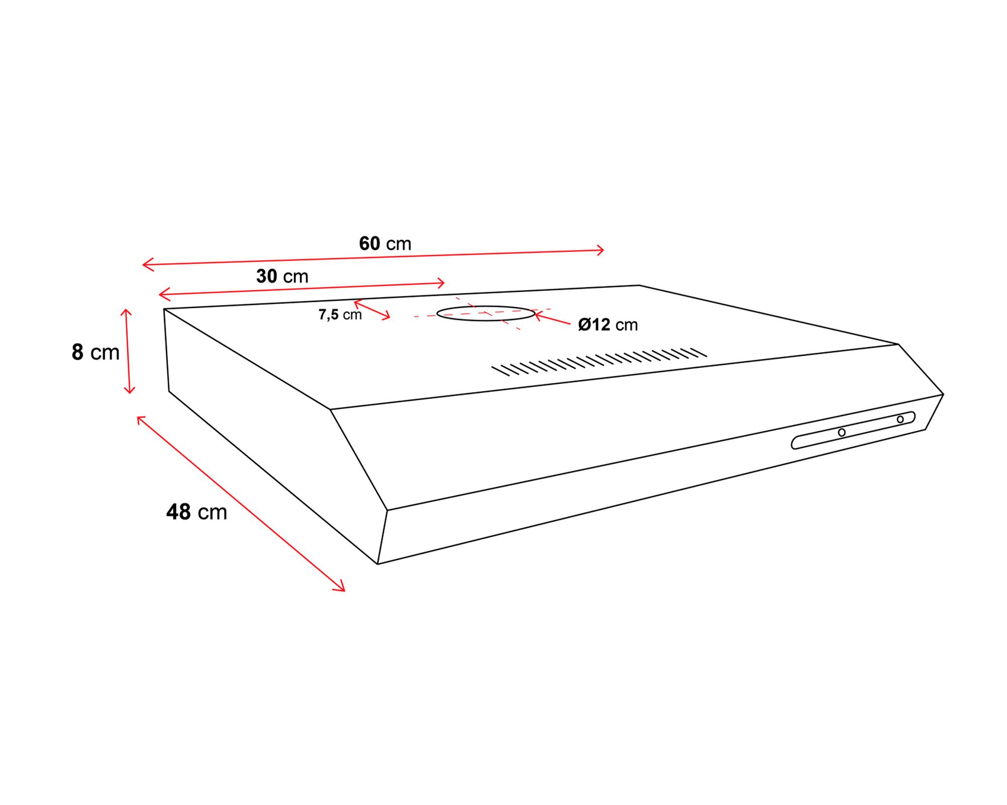 Campana mural 180W CA-606NG negri Sindelen.-3