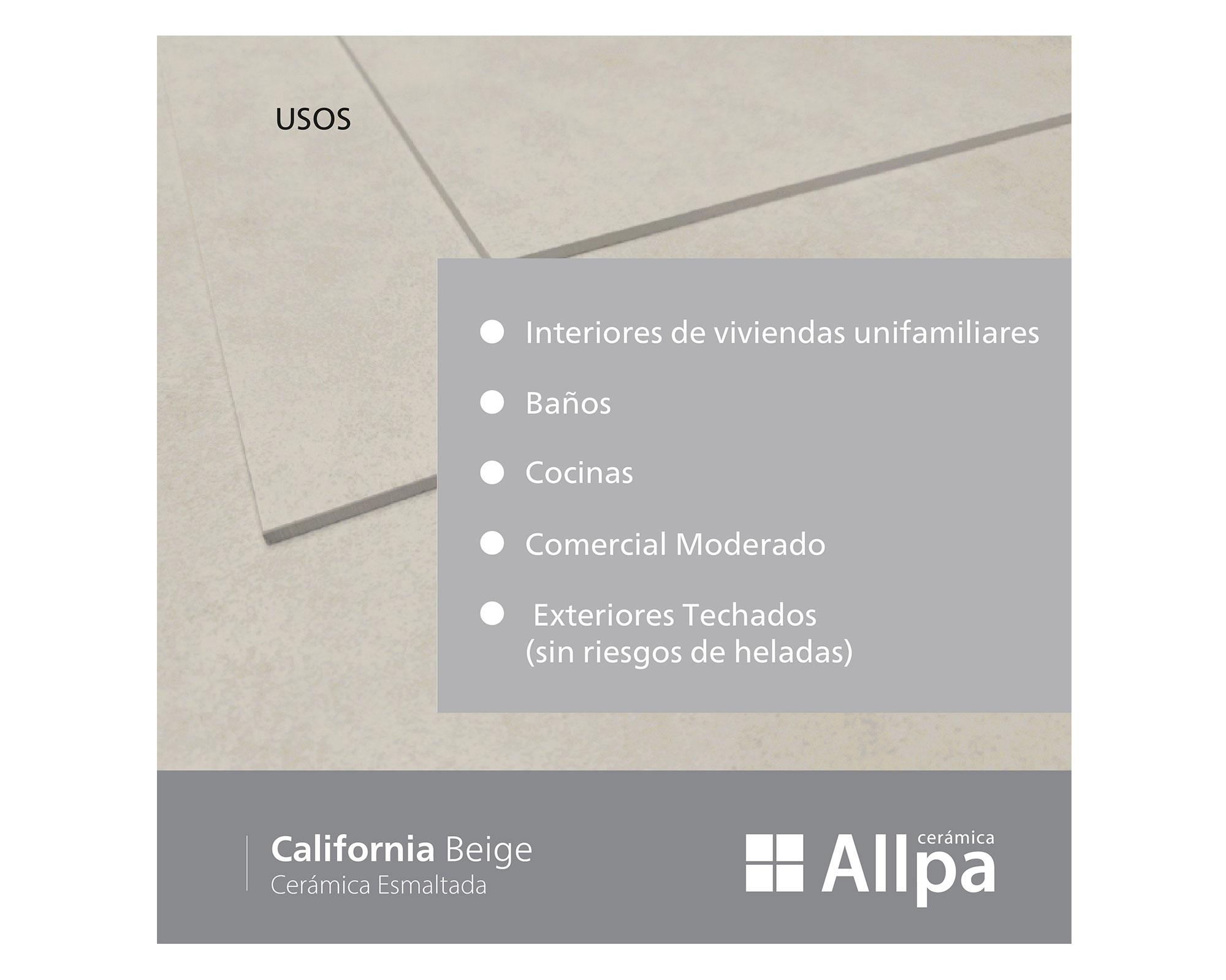 Cerámica piso muro 36x36 cm California beige 2,68 m2 Alberdi.-7