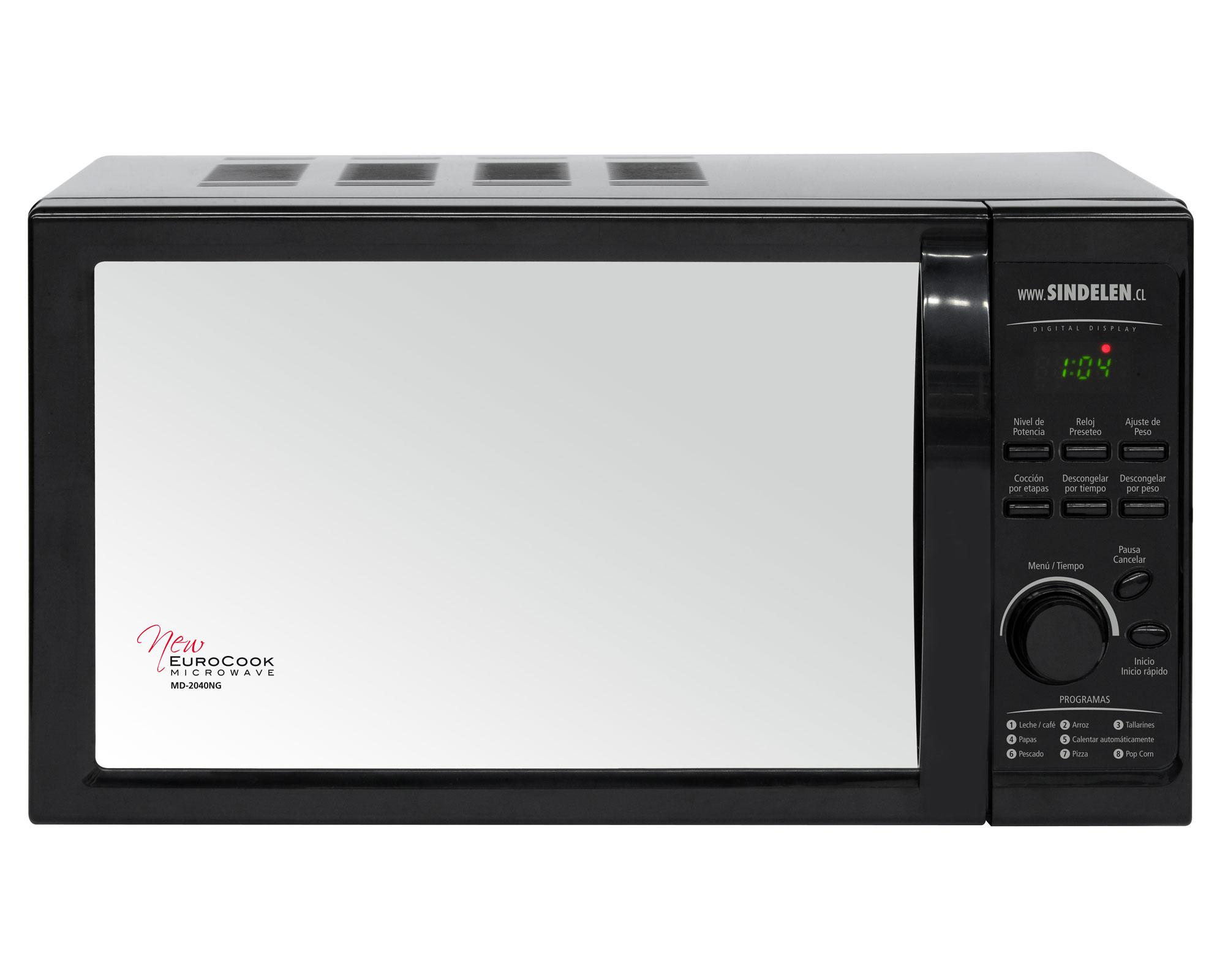 Microondas 20 litros MD-2040NG negro Sindelen.-0