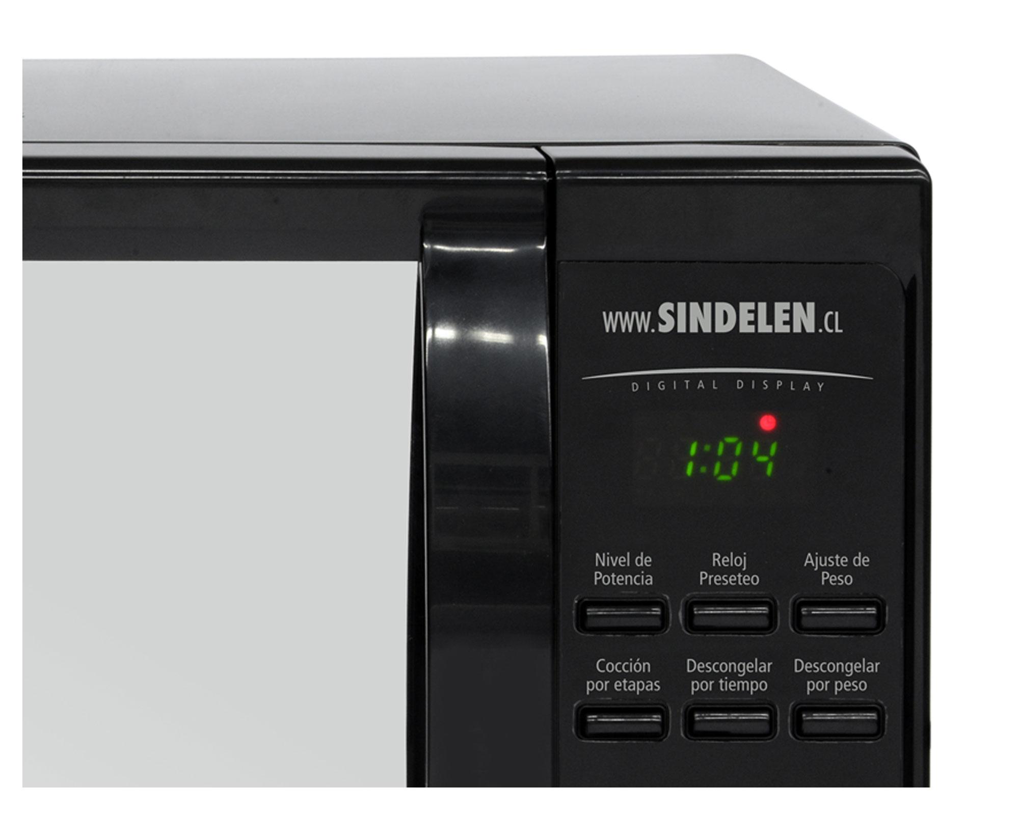 Microondas 20 litros MD-2040NG negro Sindelen.-1