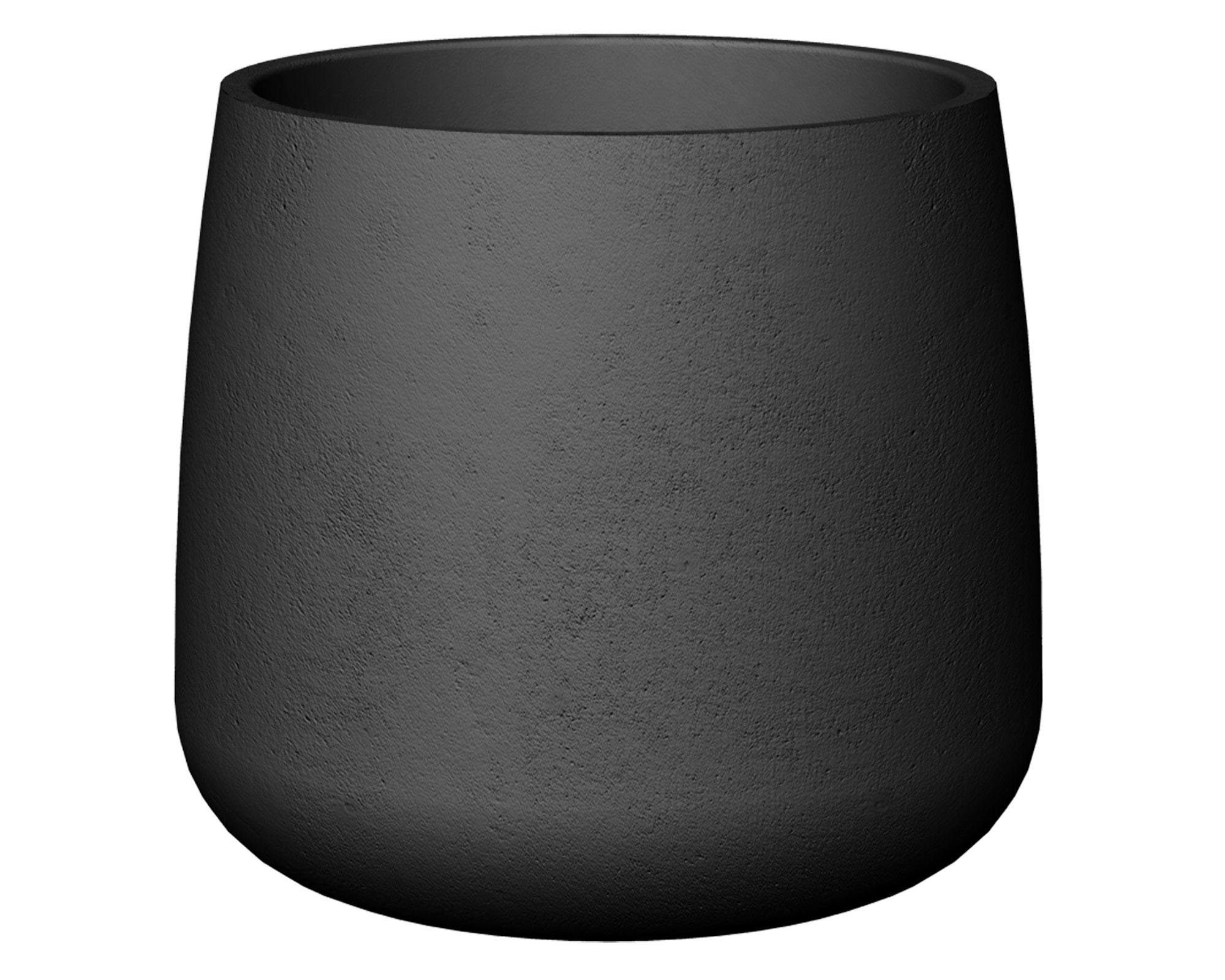 Macetero 50 cm Bios tall negro Japi-0