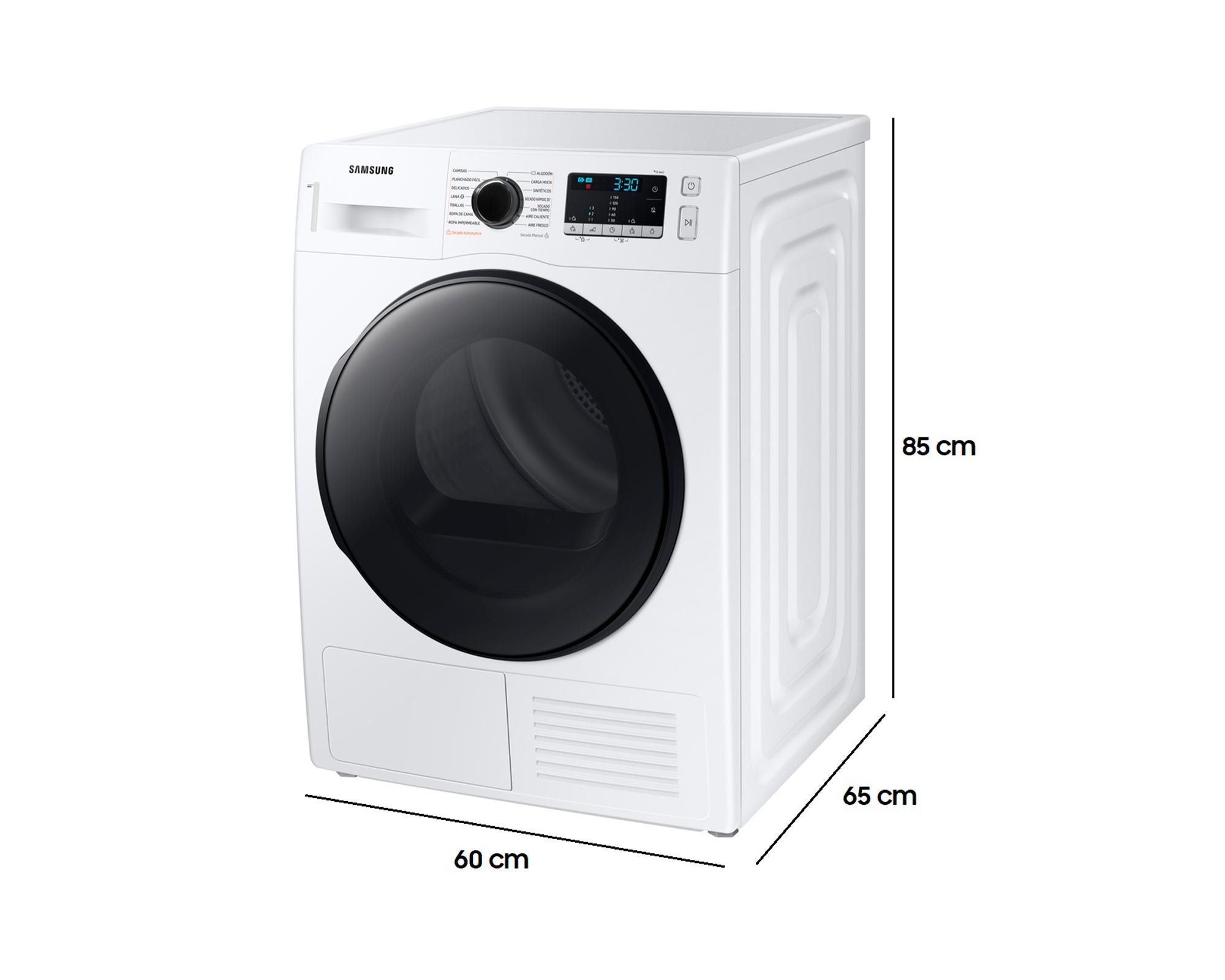Secadora DV90TA040BE carga frontal 9 kg blanco-4