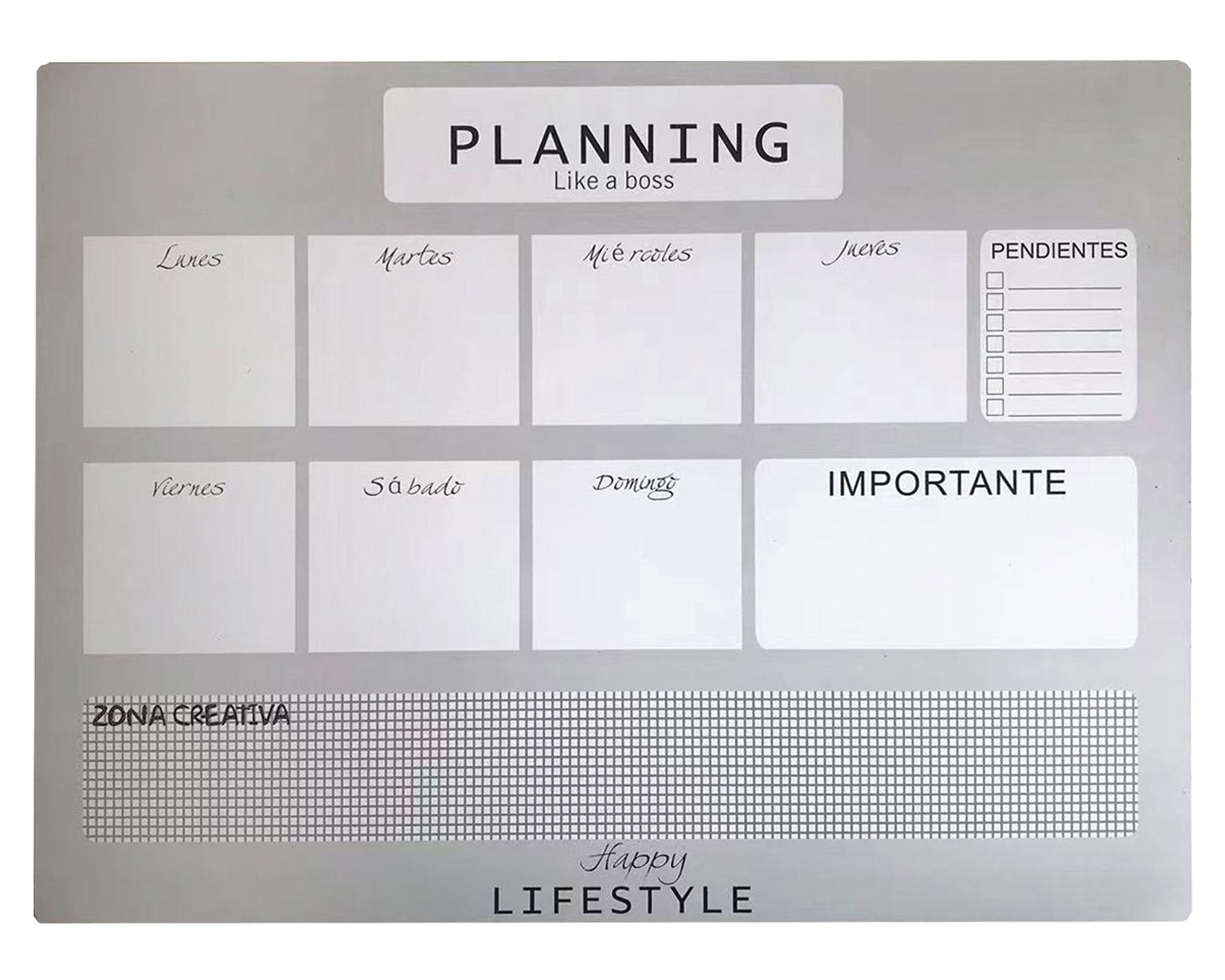 Pizarra magnética 30x40 cm semanal Cotidiana.-0