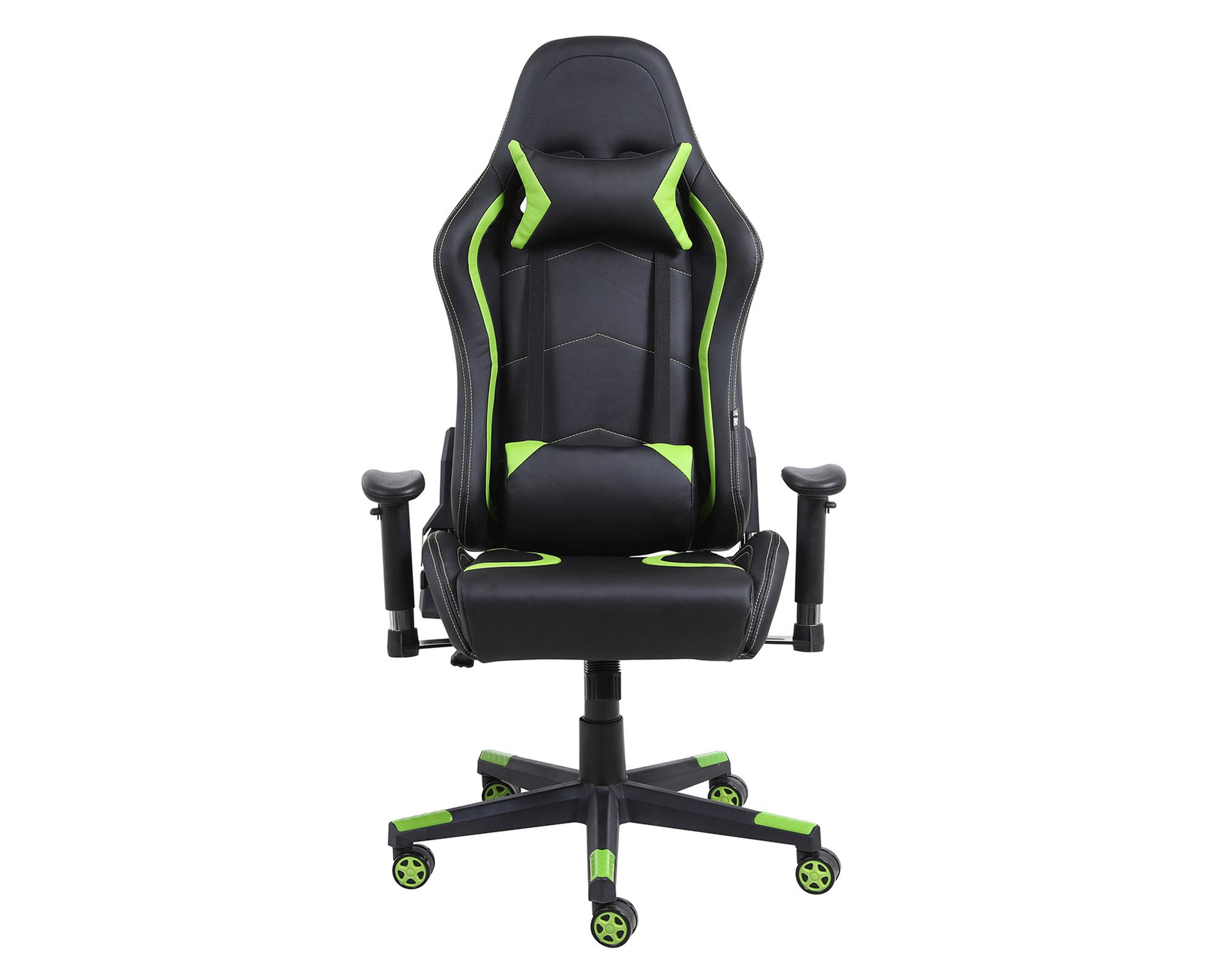 Silla gamer Switch negro/verde Contatto-0