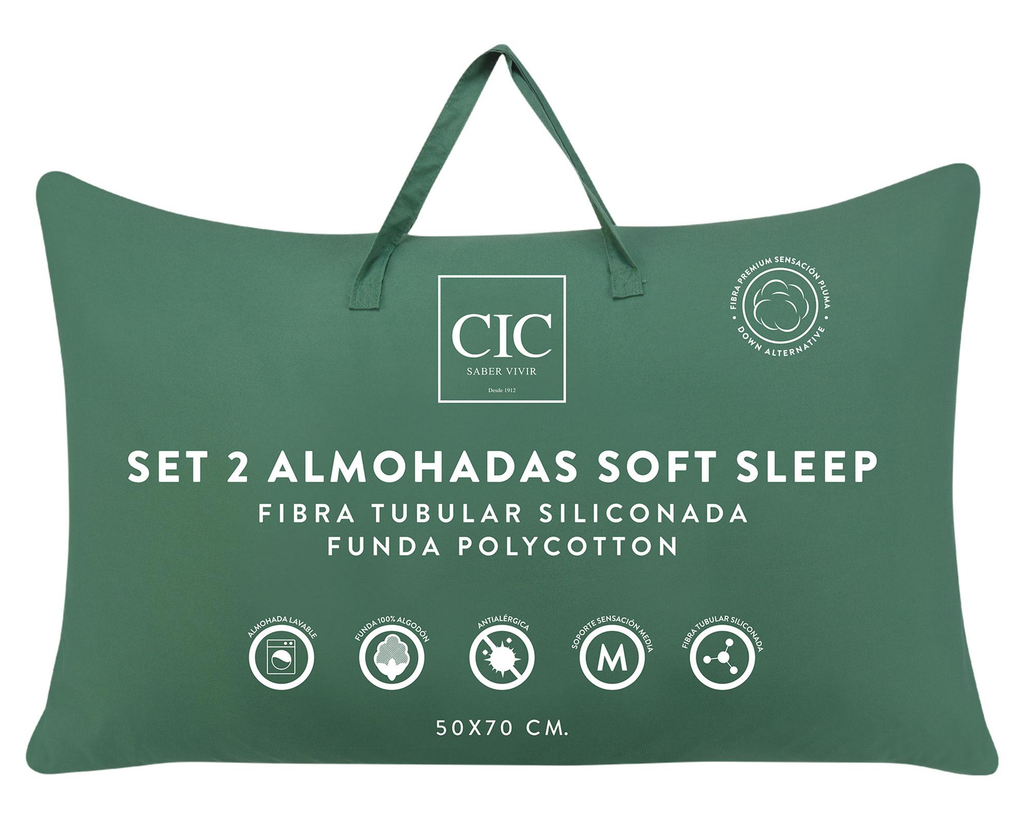 Almohada 50x70 cm Da Soft Sleep blanco 2 unidades Cic.-3