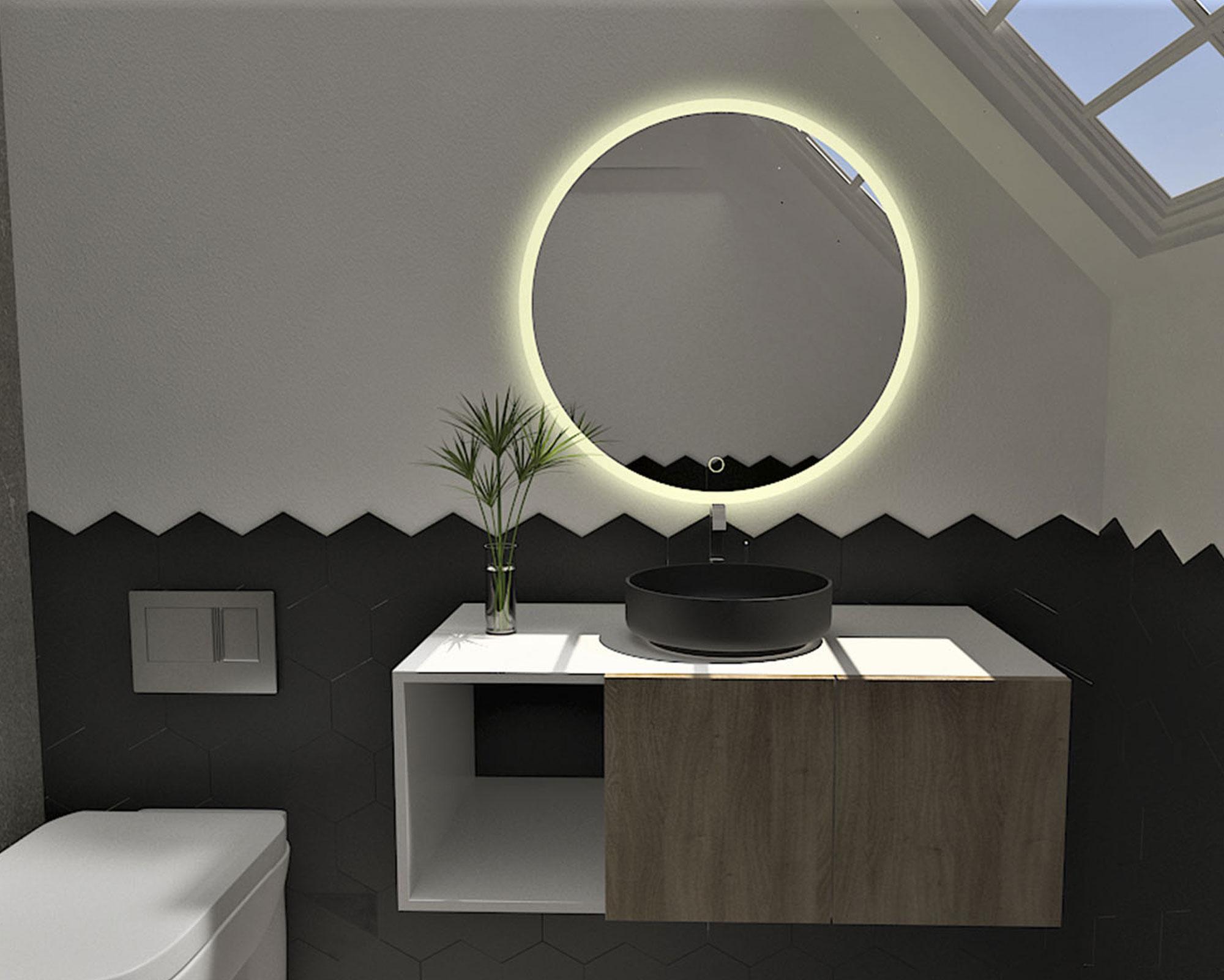 Espejo 80 cm Eclipse Klipen-1