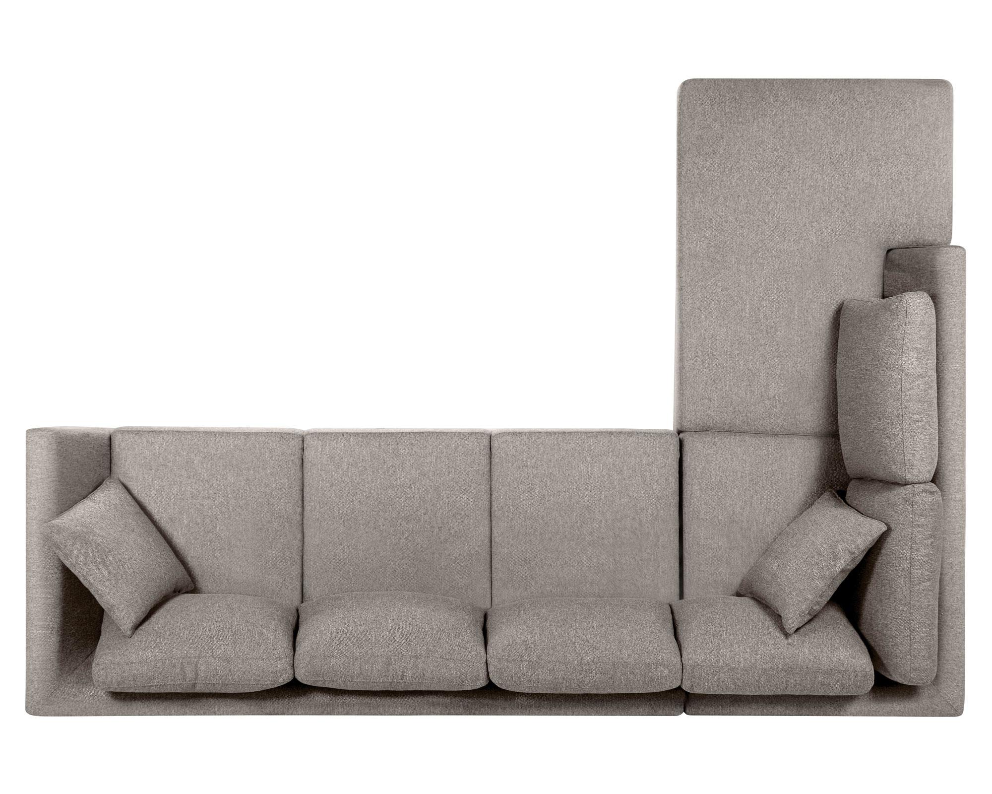 Sofá seccional Carter izquierdo ceniza Rosen.-3