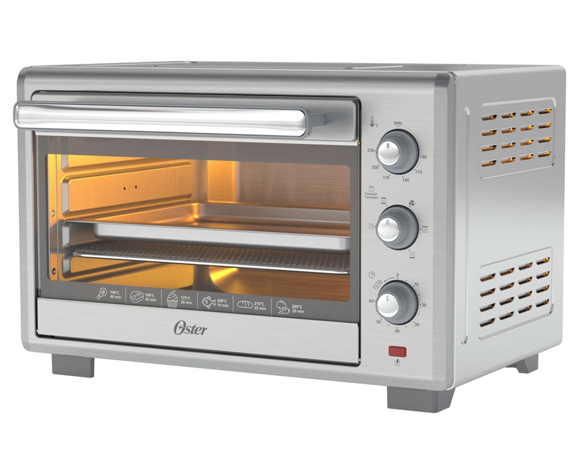 Horno eléctrico 35 litros con Air Fryer TSSTTVLS35 inox Oster.-0