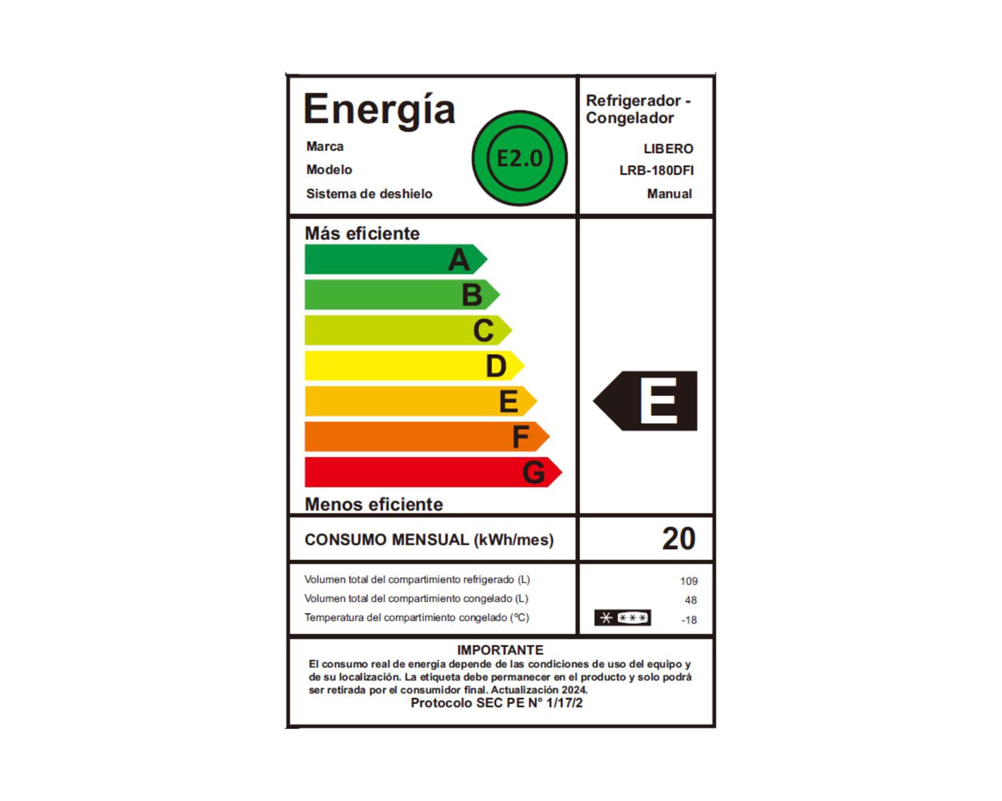 Refrigerador frío directo LRB-180DFI 157 litros-7
