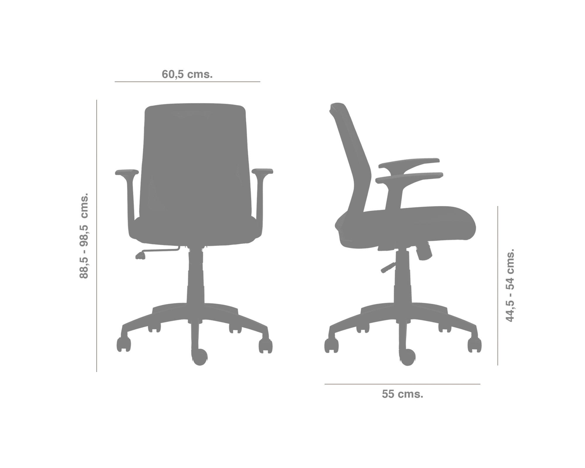 Silla de escritorio Cuba RF gris One Sit-4