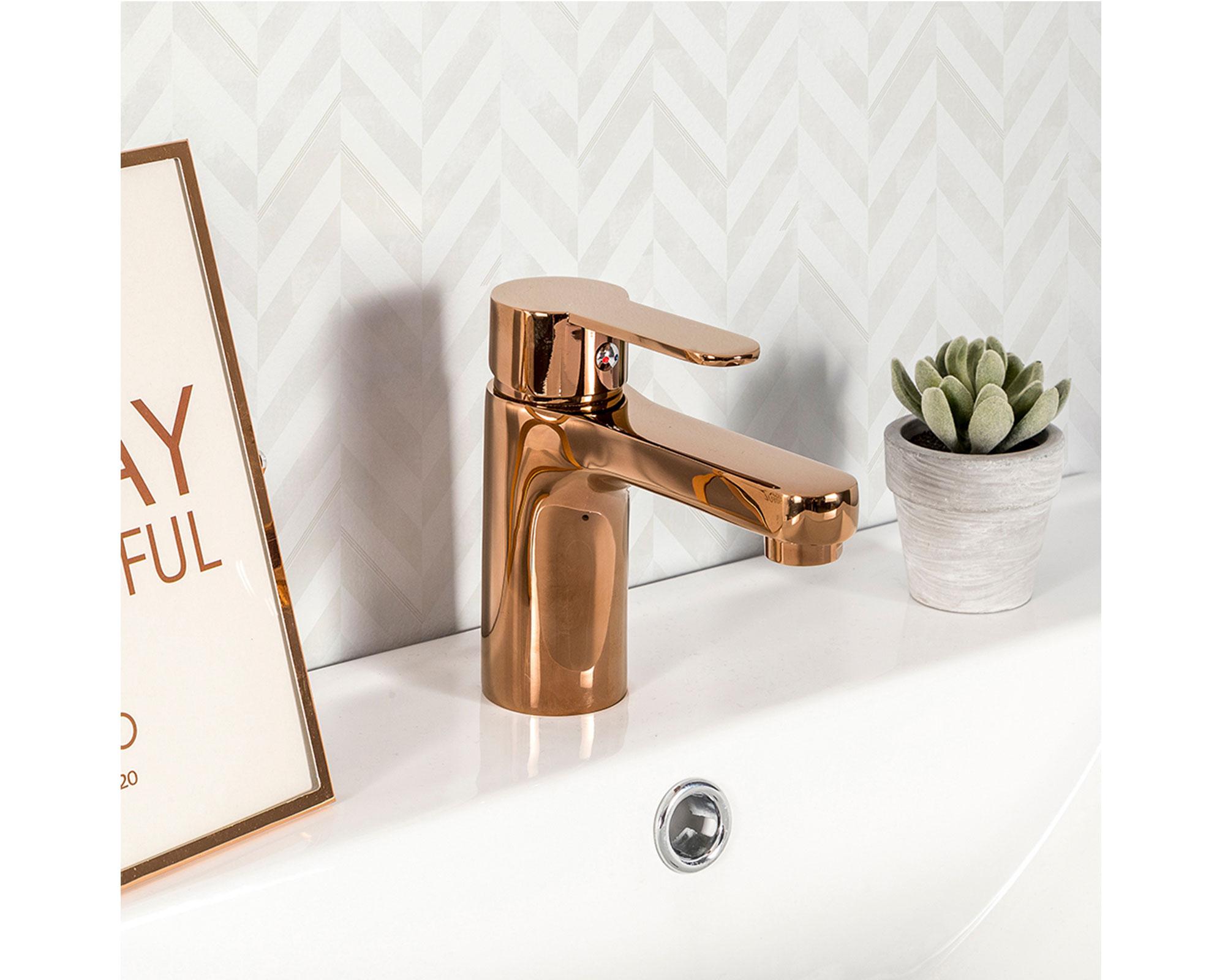 Monomando lavatorio Arona cobre Stretto.-2