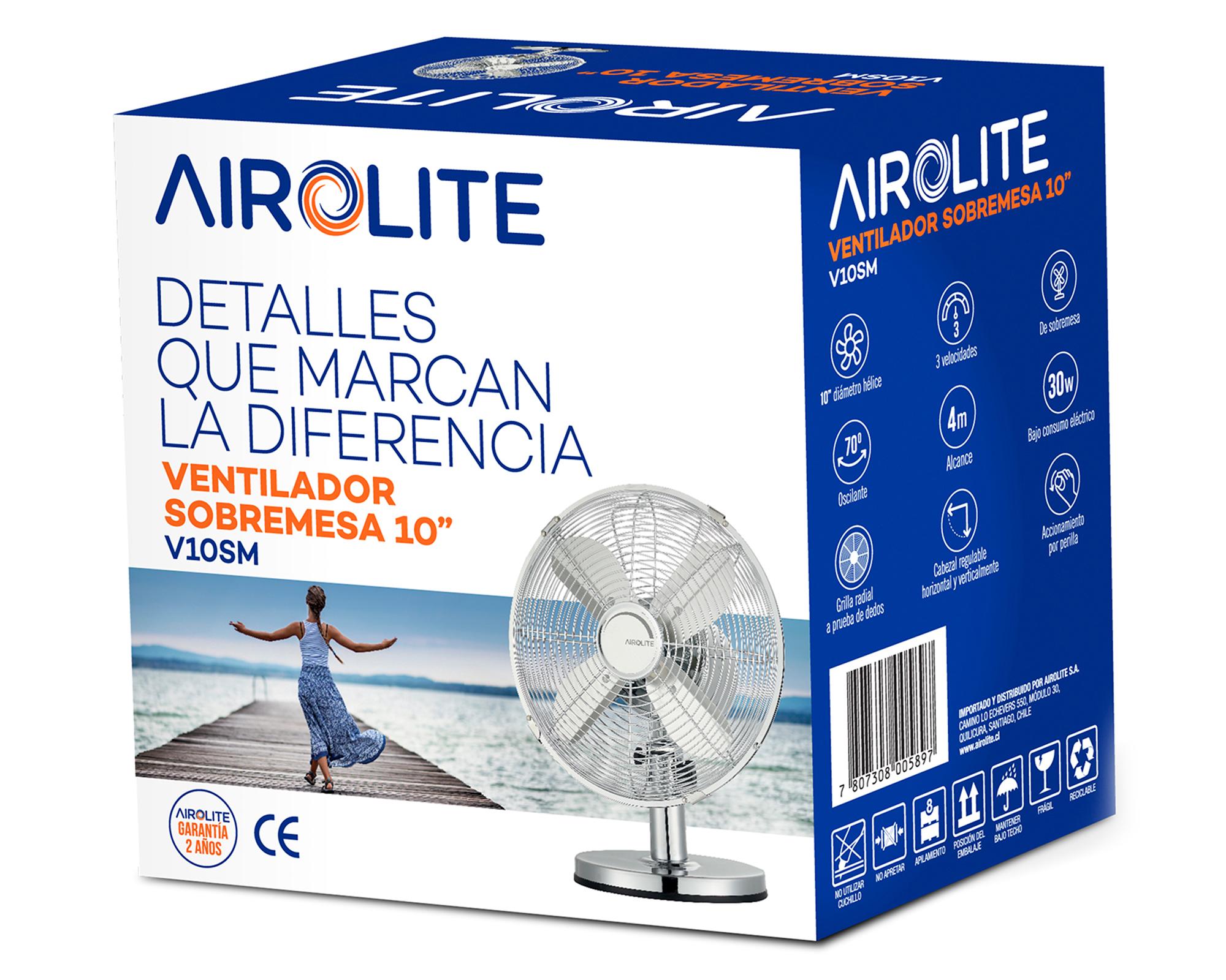 Ventilador sobremesa 10'' V10SM Airolite.-2