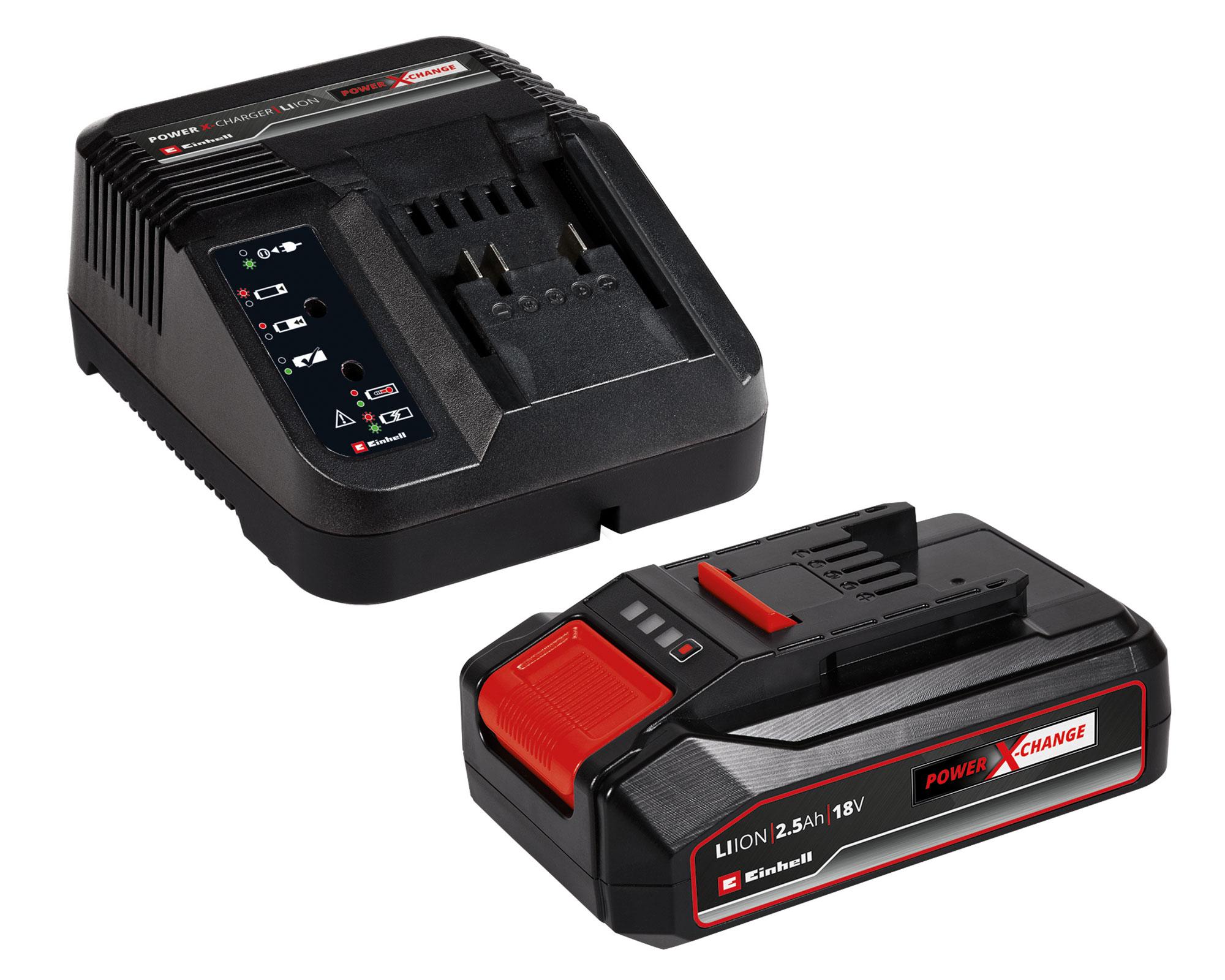Taladro inalámbrico + atornillador de impacto + starter kit + batería Einhell.-4