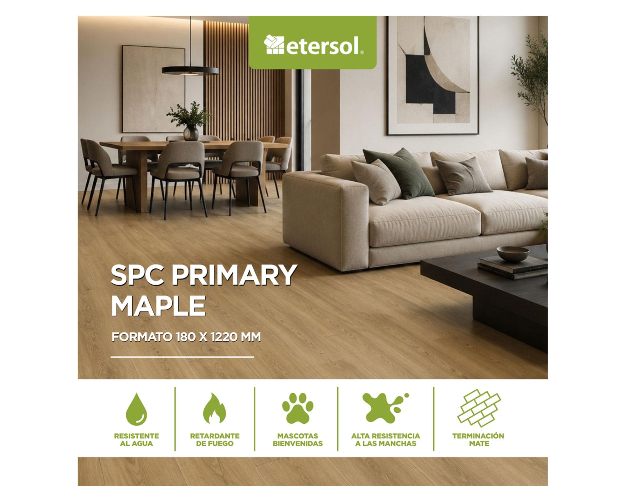 Piso vinílico SPC Primary maple cedro 5 mm 2.623 m2-3
