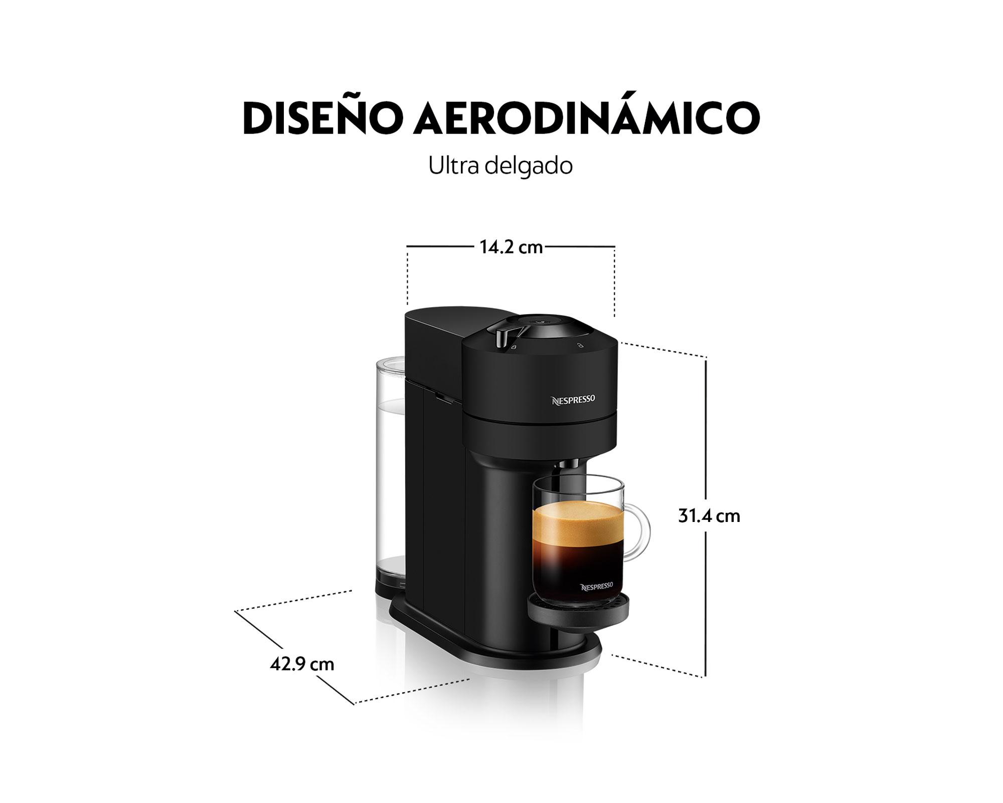 Cafetera 1.1 litros Vertuo Next negro mate Nespresso.-5