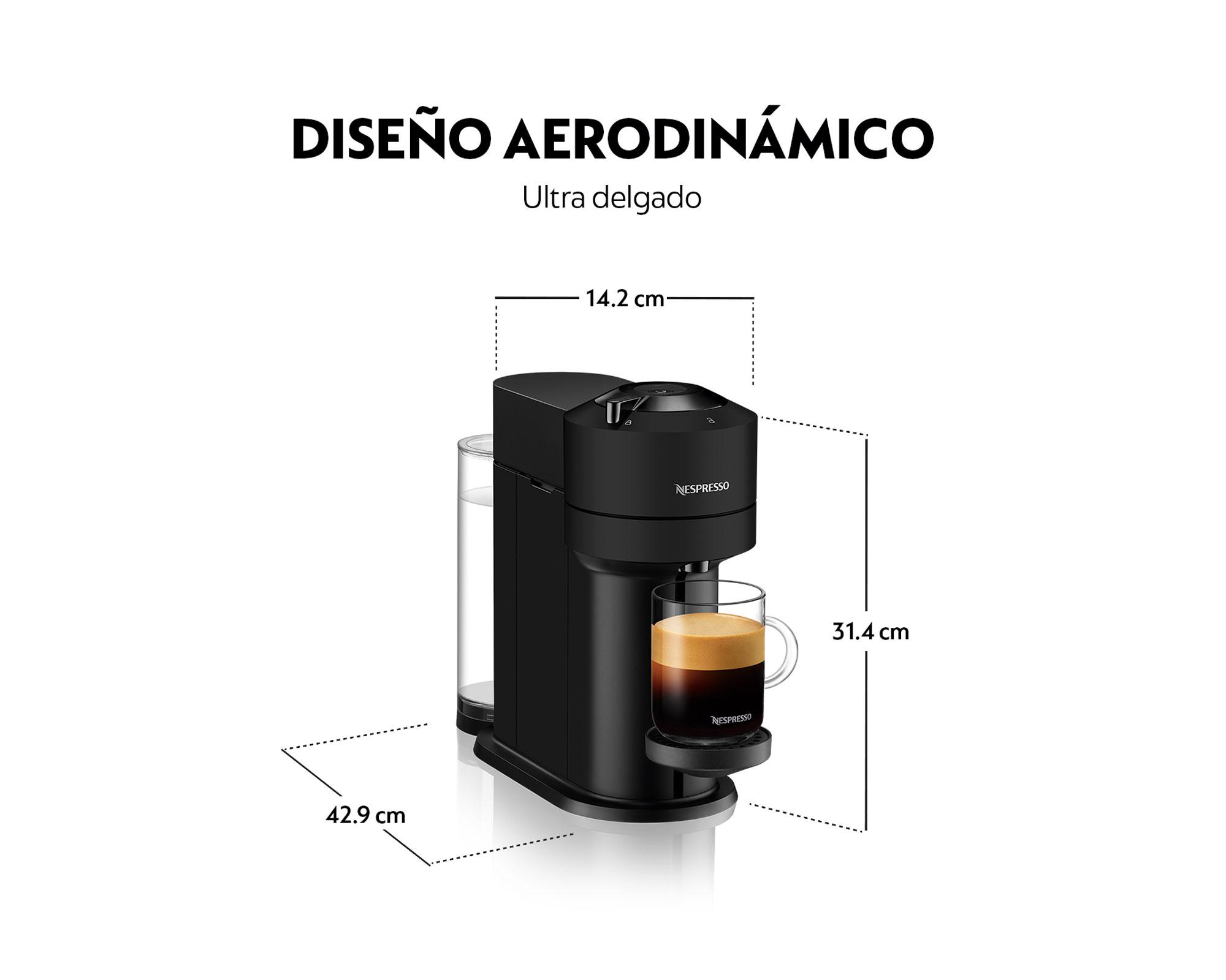 Cafetera 1.1 litros Vertuo Next negro mate Nespresso.-6