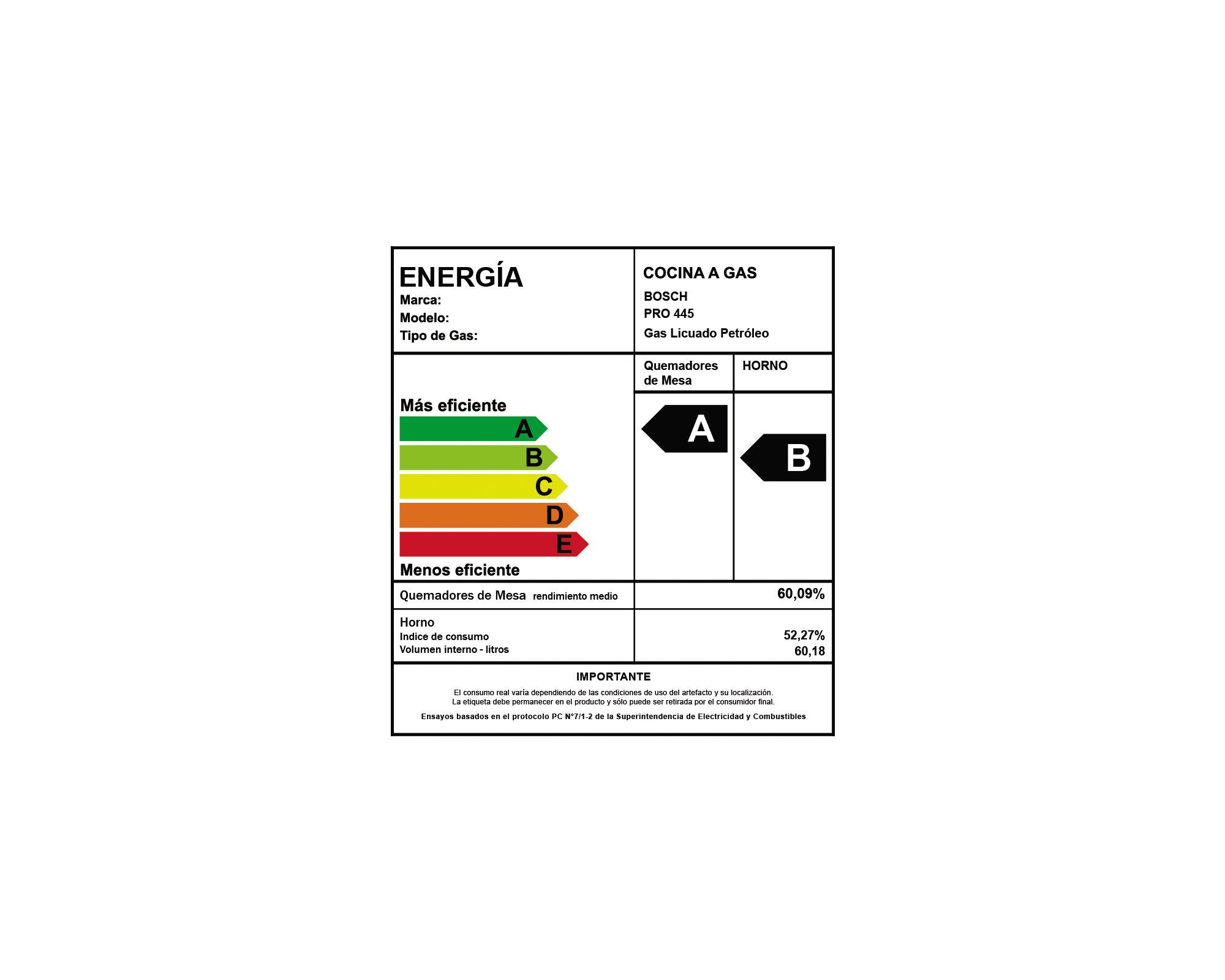 Cocina a gas 4 quemadores HSG14I31SE inox Bosch-13