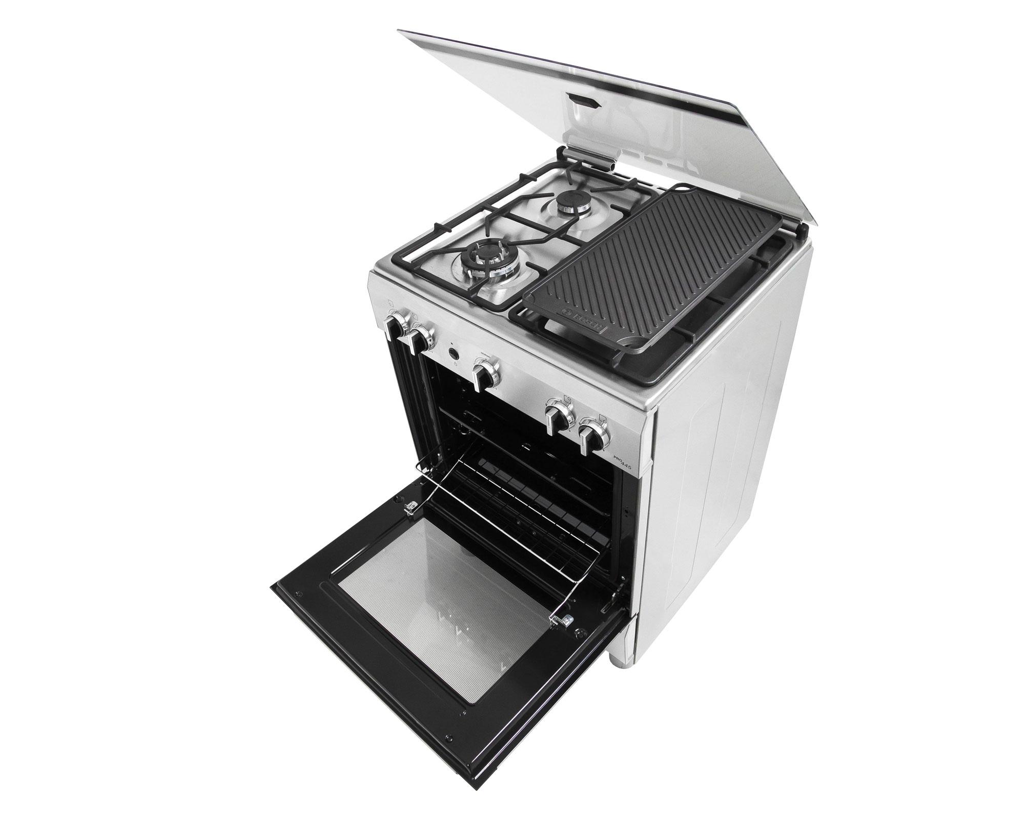 Cocina a gas 4 quemadores HSG14I31SE inox Bosch-2