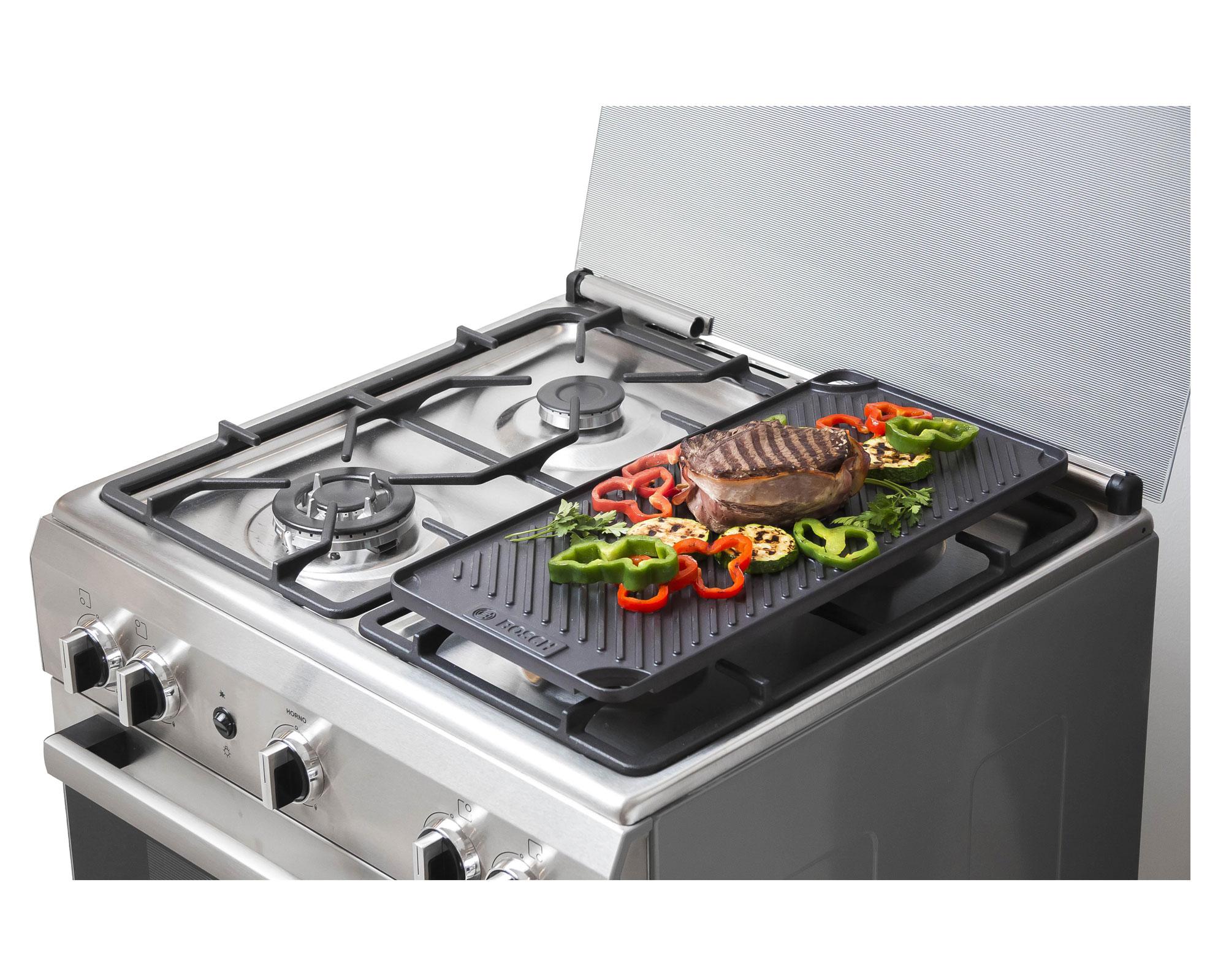 Cocina a gas 4 quemadores HSG14I31SE inox Bosch-3