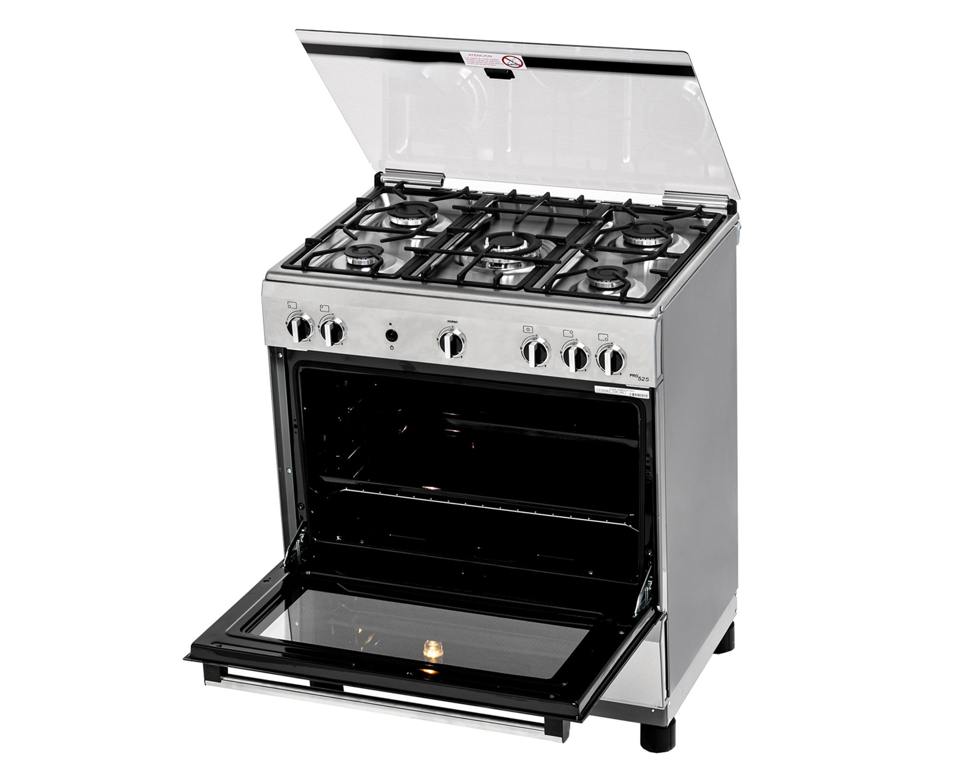 Cocina a gas 5 quemadores HSK14I24SE inox Bosch.-2