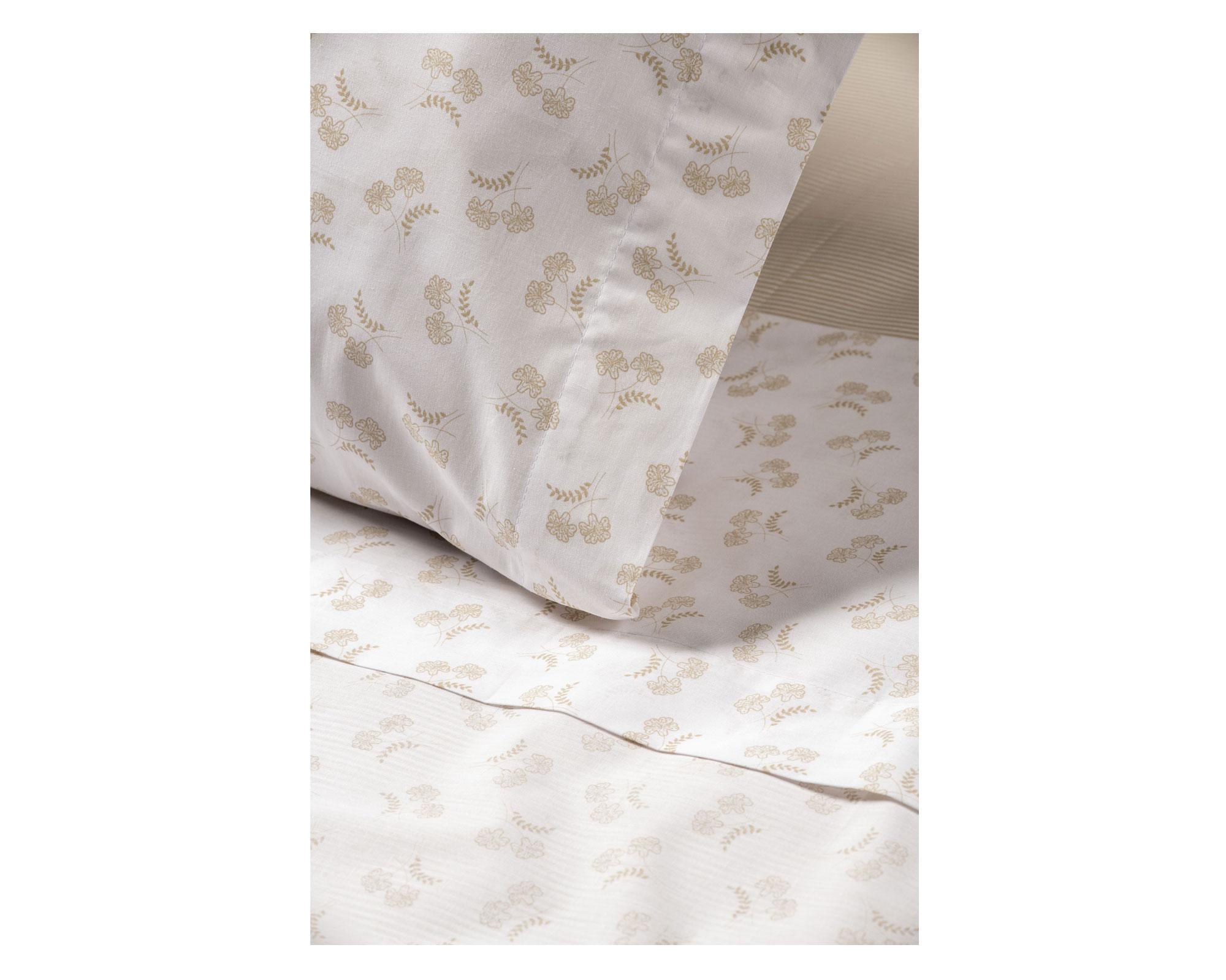 Juego de sábanas king 180H Miniprint flora Rosen.-1