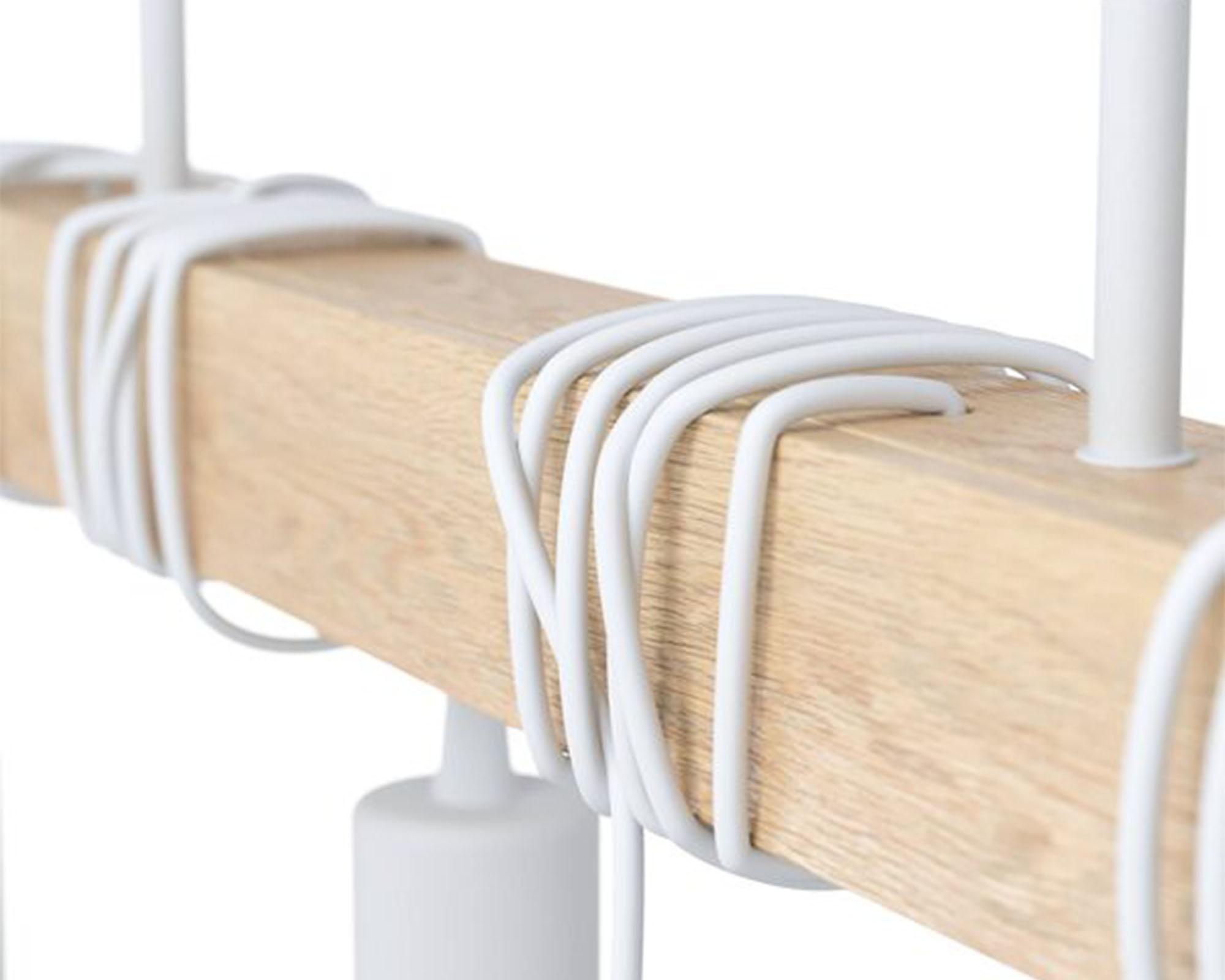 Lámpara colgar 4L E27 Townshend blanco Eglo-1