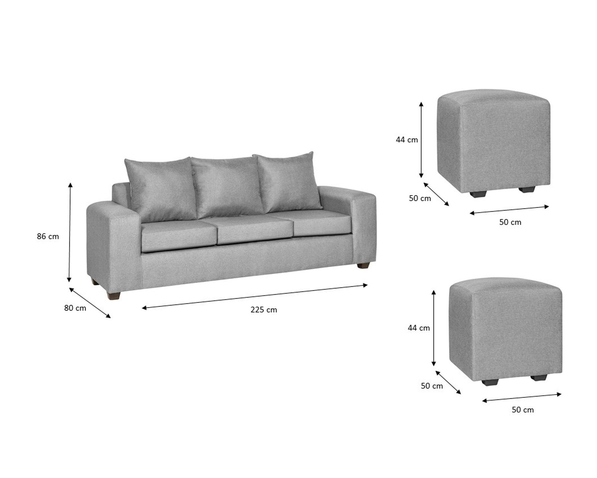 Juego de living Kahlo petróleo Innovamuebles-3