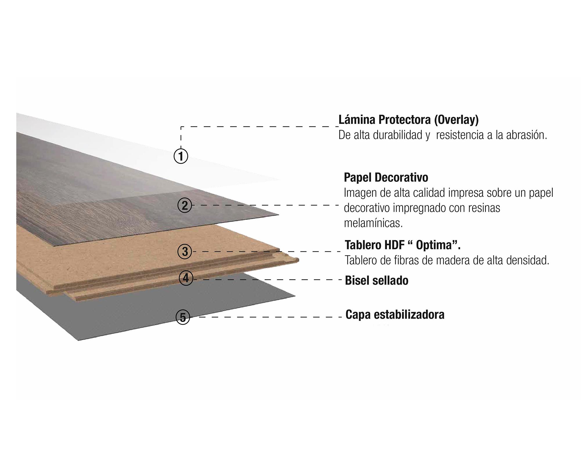 Piso flotante Classic Touch oak oxid flair 8 mm 2.40 m2-4
